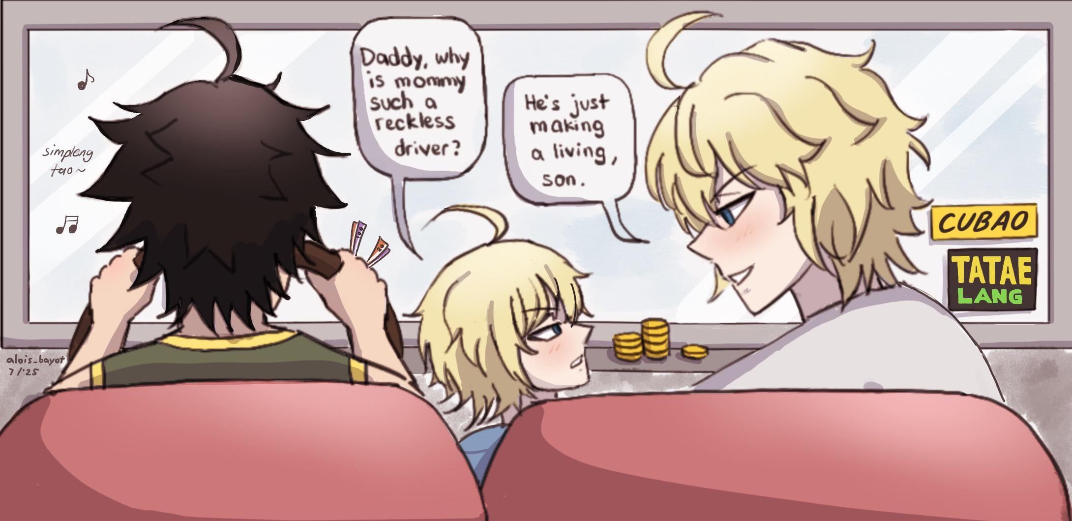2180x1059 Mikayuu and son fanart I made