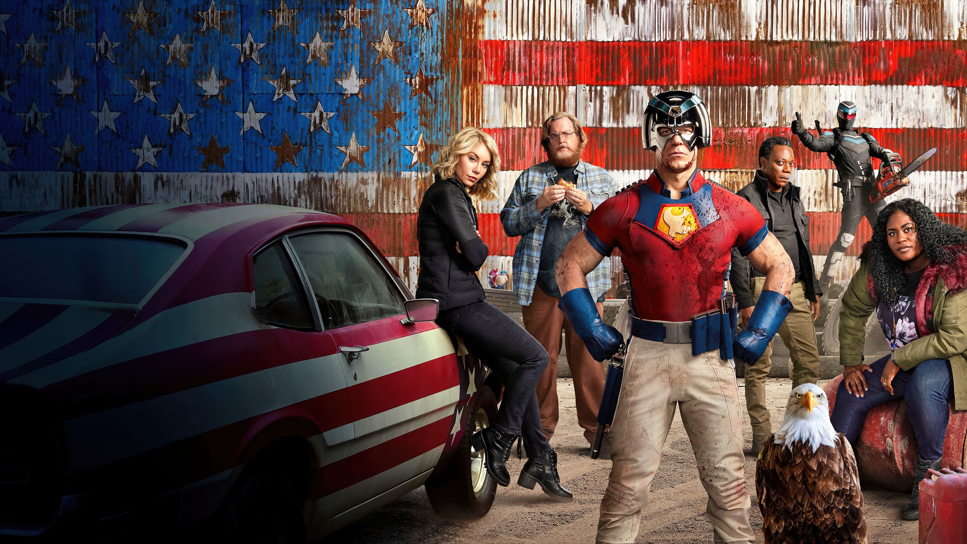 4000x2250 Desktop wallpaper: Adrian Chase, Peacemaker, Freddie Stroma, Tv Show 4K free download for PC. 1061465