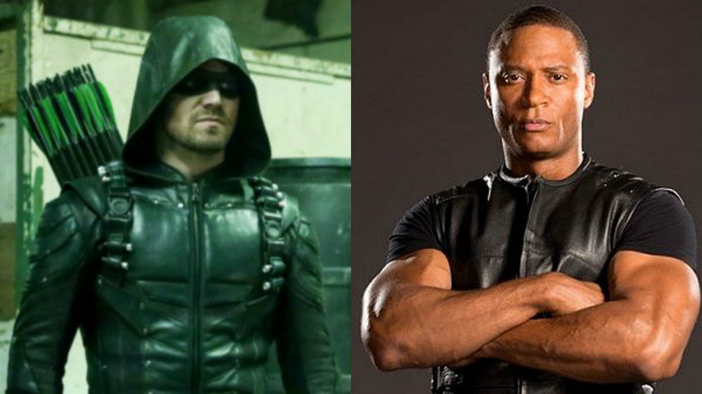 1366x768 Arrow: Oliver Queen Punches Diggle In The Face In Preview For Disbanded