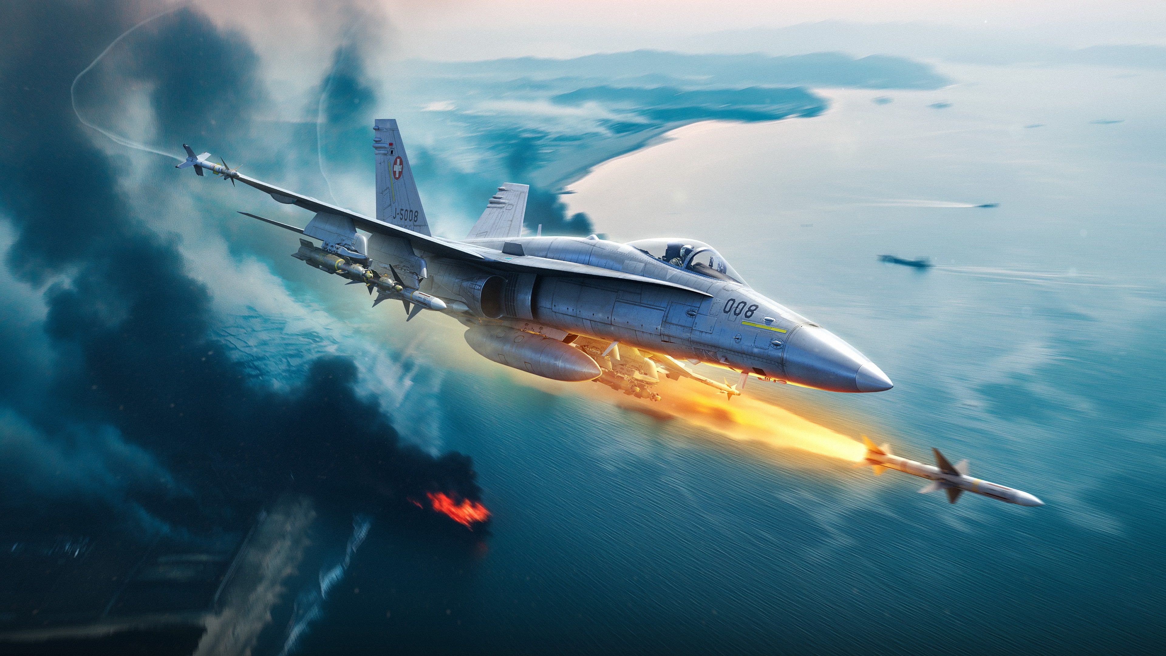 3840x2160 War Thunder A 18C Hornet (Swiss) Pack