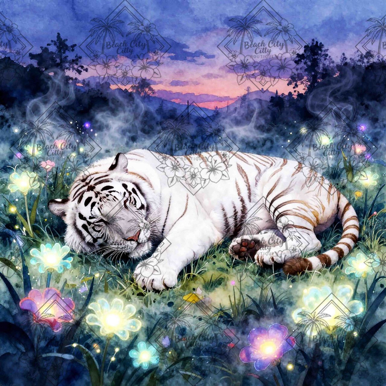 1280x1280 Moonlit Tiger Dream Art Kit Made to Order © Kelly Reins