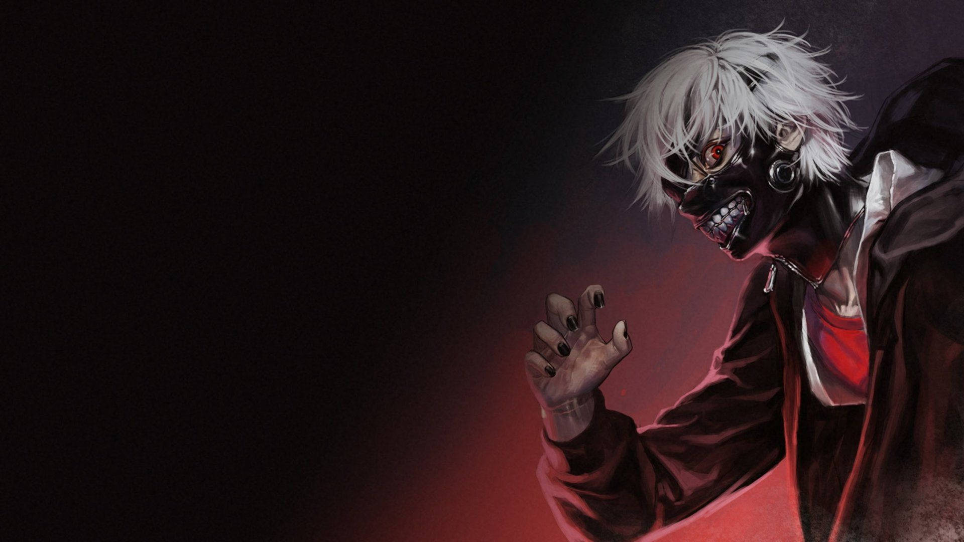 1920x1080 Kaneki Ken In Red And Black Wallpaper