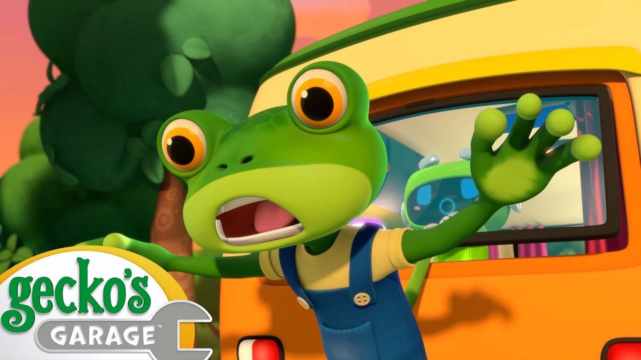 1280x720 Rolling Caravan Disaster. Gecko's Garage. Truck Videos. Cartoons For Kids