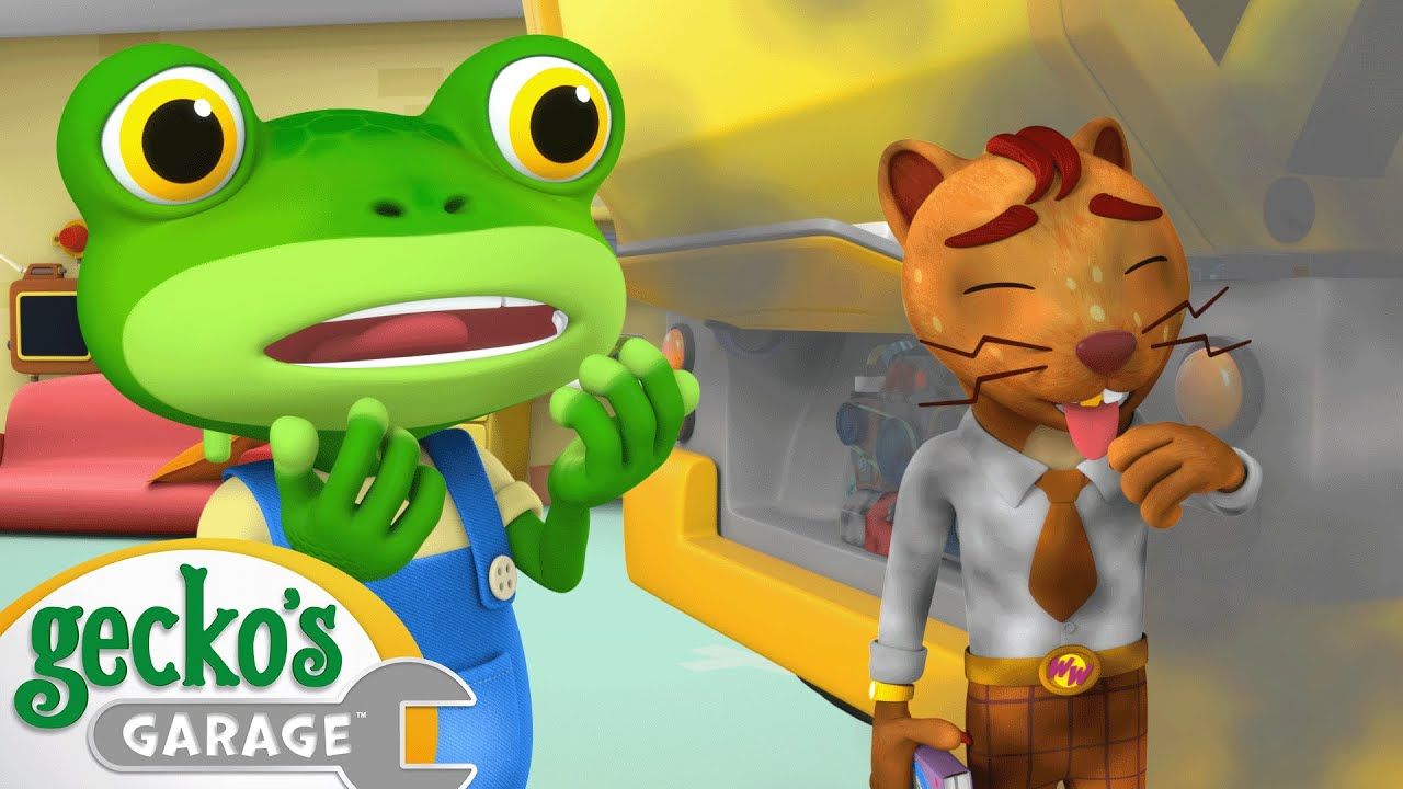 1280x720 Smoky Day Clean Up's Garage. Cartoons For Kids. Toddler Fun Learning
