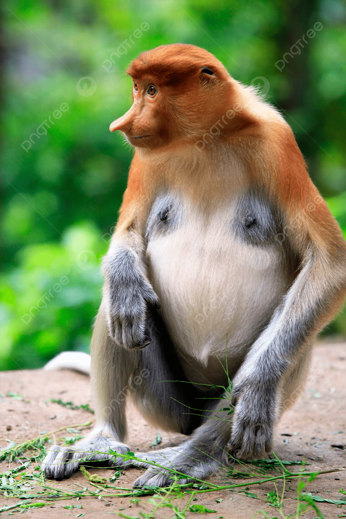 1200x1800 A Proboscis Monkey Proboscis Larvatus Monkeys Photo Background And Picture For Free Download