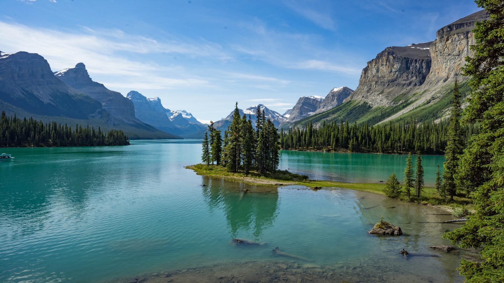 1920x1080 Spirit Island, Alberta Canada [1920 x 1080]