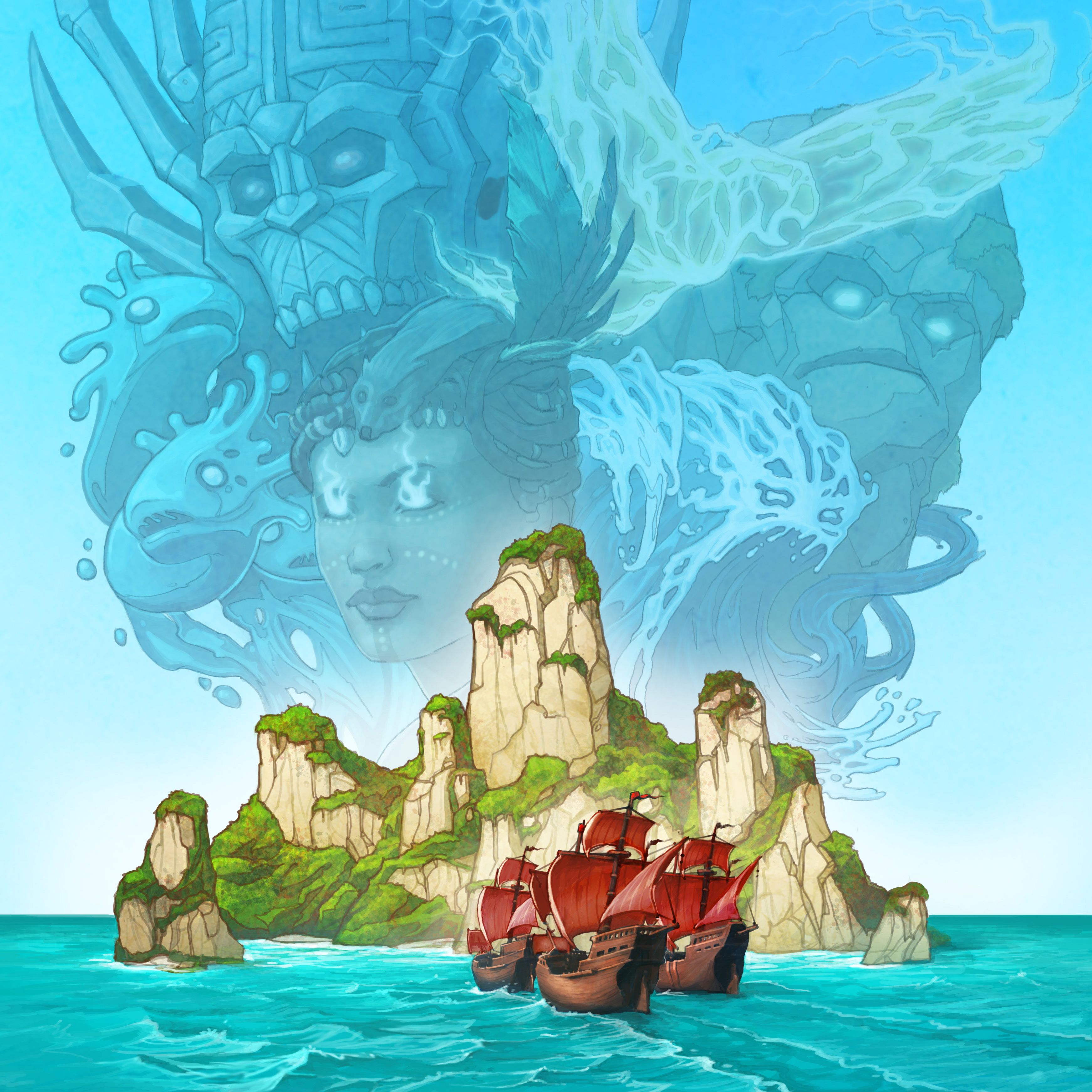 3484x3484 Spirit Island board game