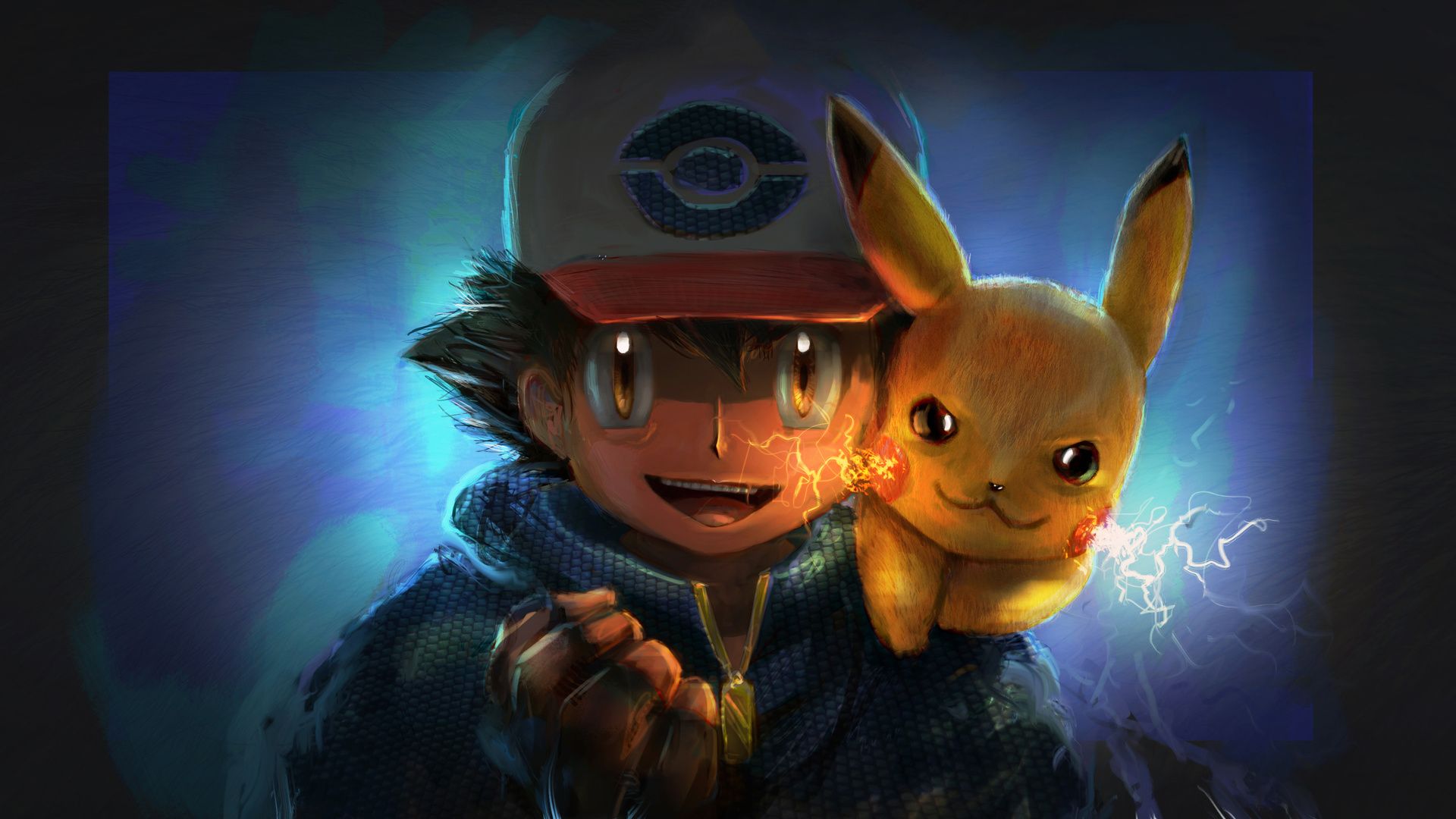 1920x1080 Ash And Pikachu Artwork Laptop Full HD 1080P , HD 4k Wallpaper , Image, Background, Photos and Picture