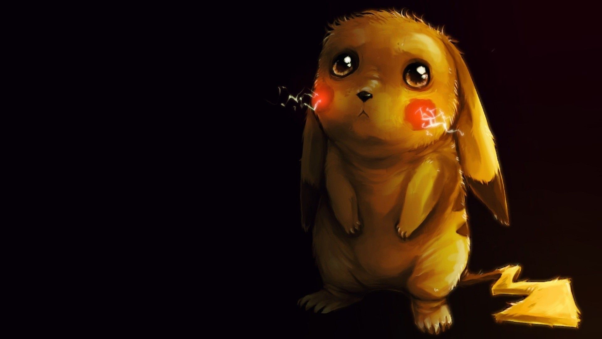 1920x1080 Pikachu, Pokémon, Simple background, Artwork Wallpaper HD / Desktop and Mobile Background