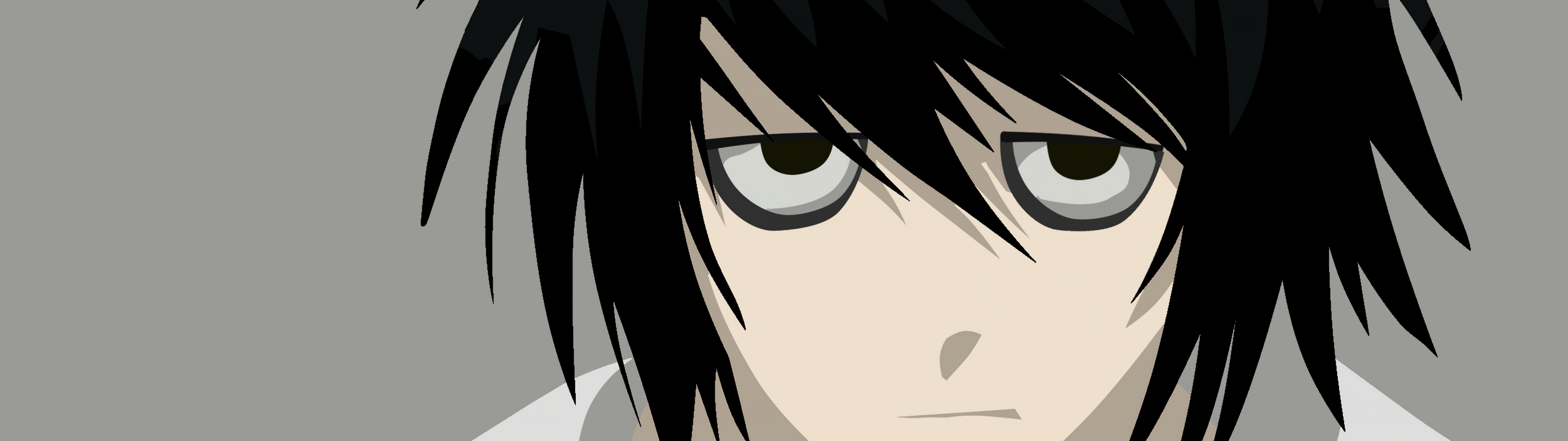 3840x1080 L Lawliet Wallpaper 4K, Death Note, Minimalist, 5K