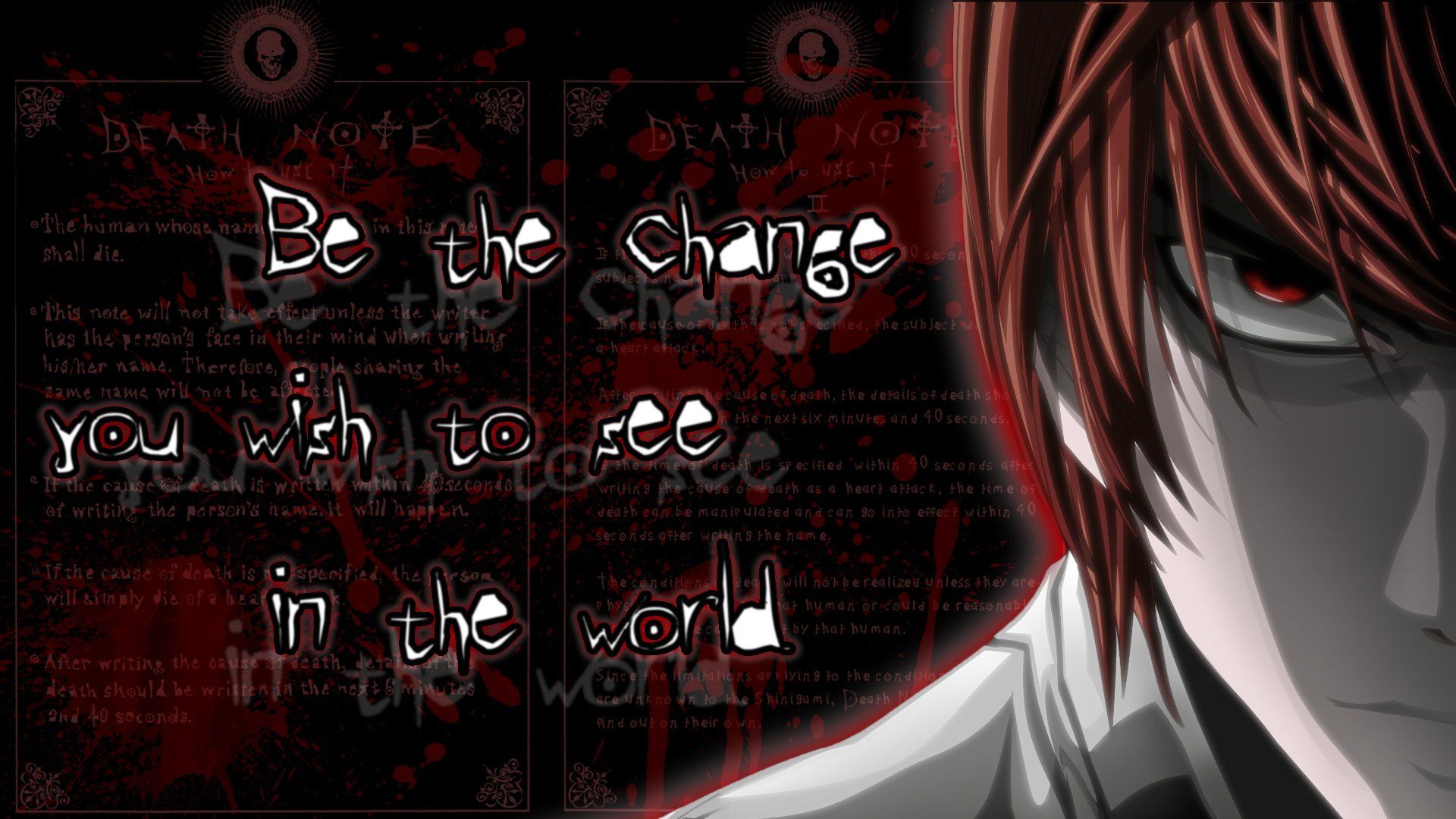 1920x1080 Death Note HD Wallpaper: Embrace the Change You Wish to See in the Worldx1080