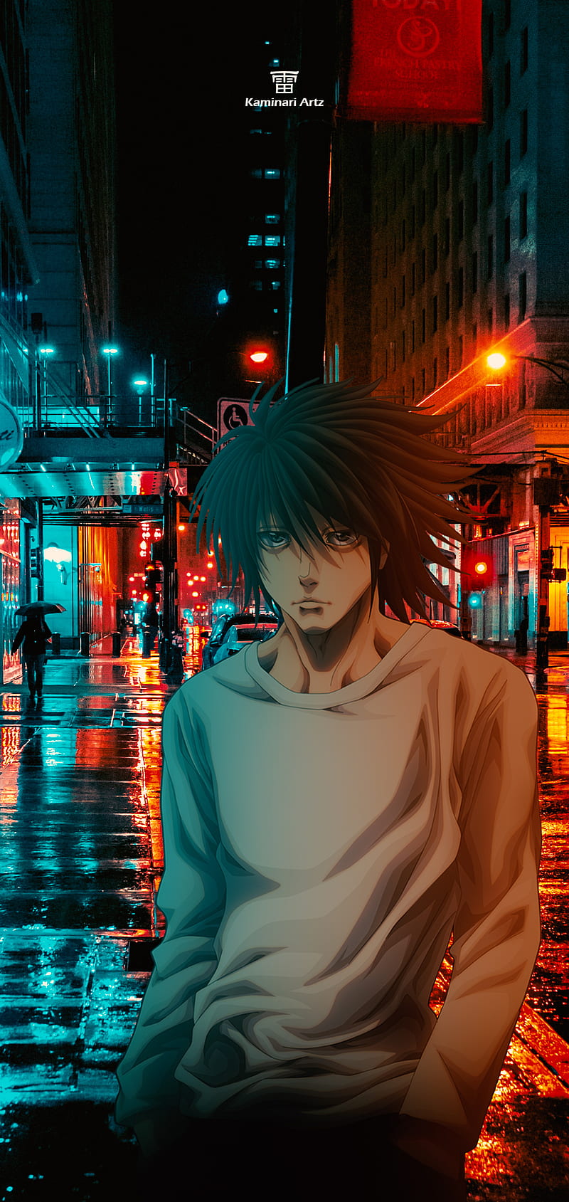 800x1689 Lawliet, Shinigami, Death Note, Light Yagami, L, Kira, HD phone wallpaper