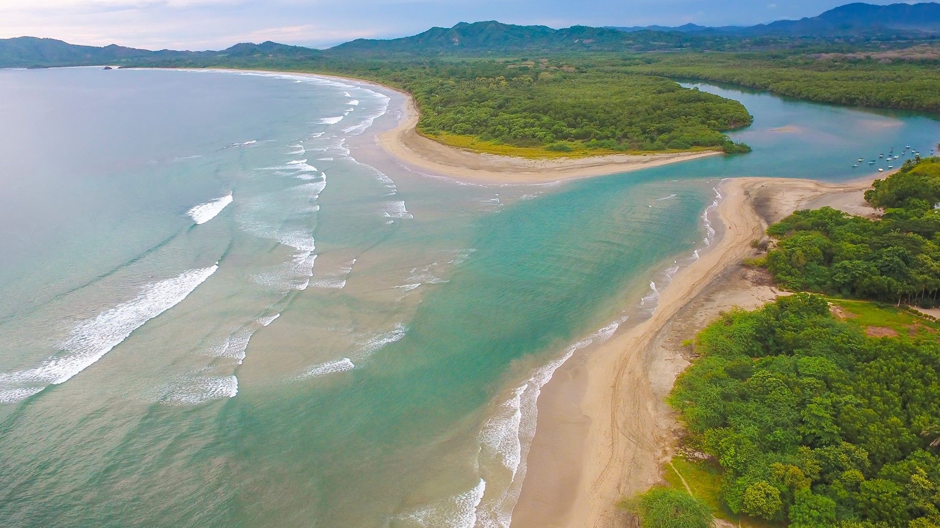1920x1080 High angle view of Tamarindo Wildlife Refuge, Guanacaste, Costa Rica. Windows Spotlight Image