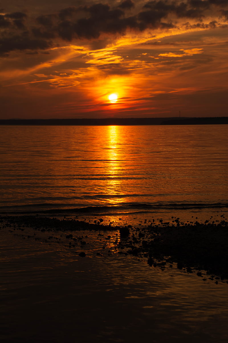 800x1200 Sea, water, sun, light, sunset, dark, HD phone wallpaper