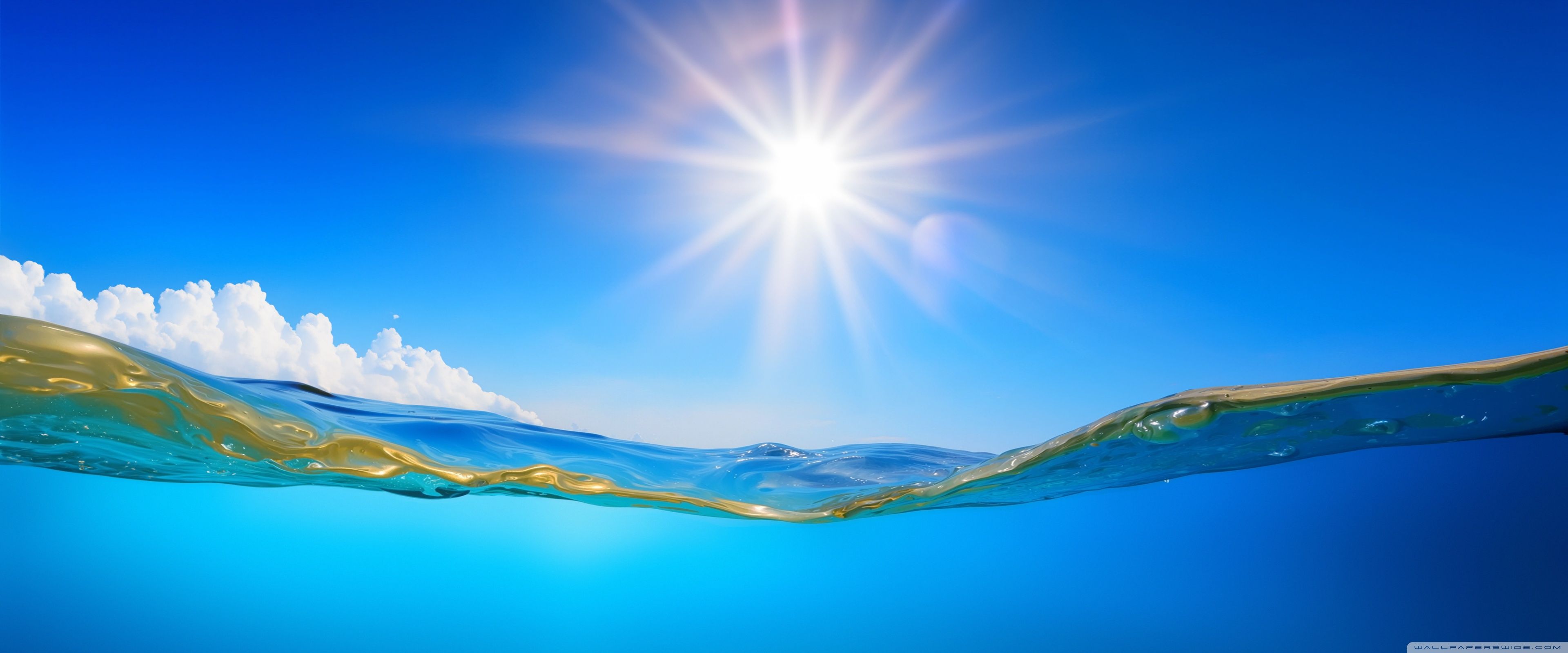 3840x1600 Crystal Clear Water, Sunshine, Summertime 4K UHD Wallpaper for UltraHD Desktop and TV : Widescreen and UltraWide Display : Dual Monitor : Smartphone and Tablet Devices