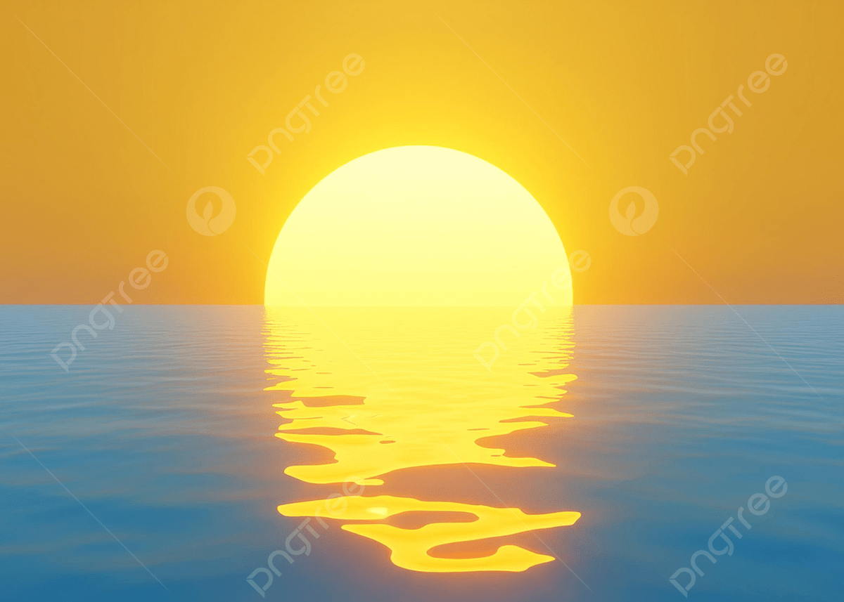 1200x857 3D The Sun Reflecting On Water, Sun Reflecting, Sun Background, Scenery Background Background Image And Wallpaper for Free Download