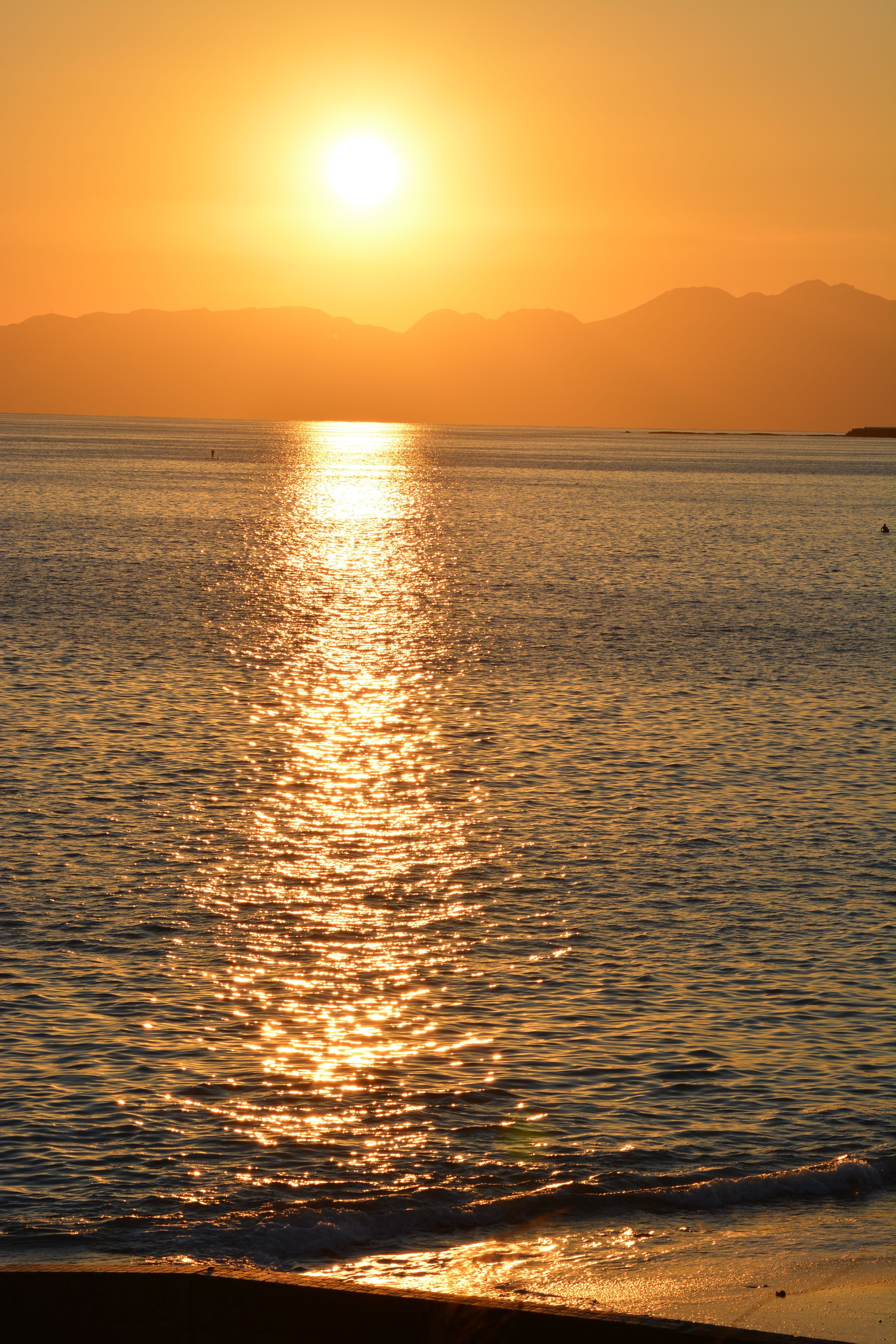 4000x6000 Sunset Sun over Sea Shore · Free