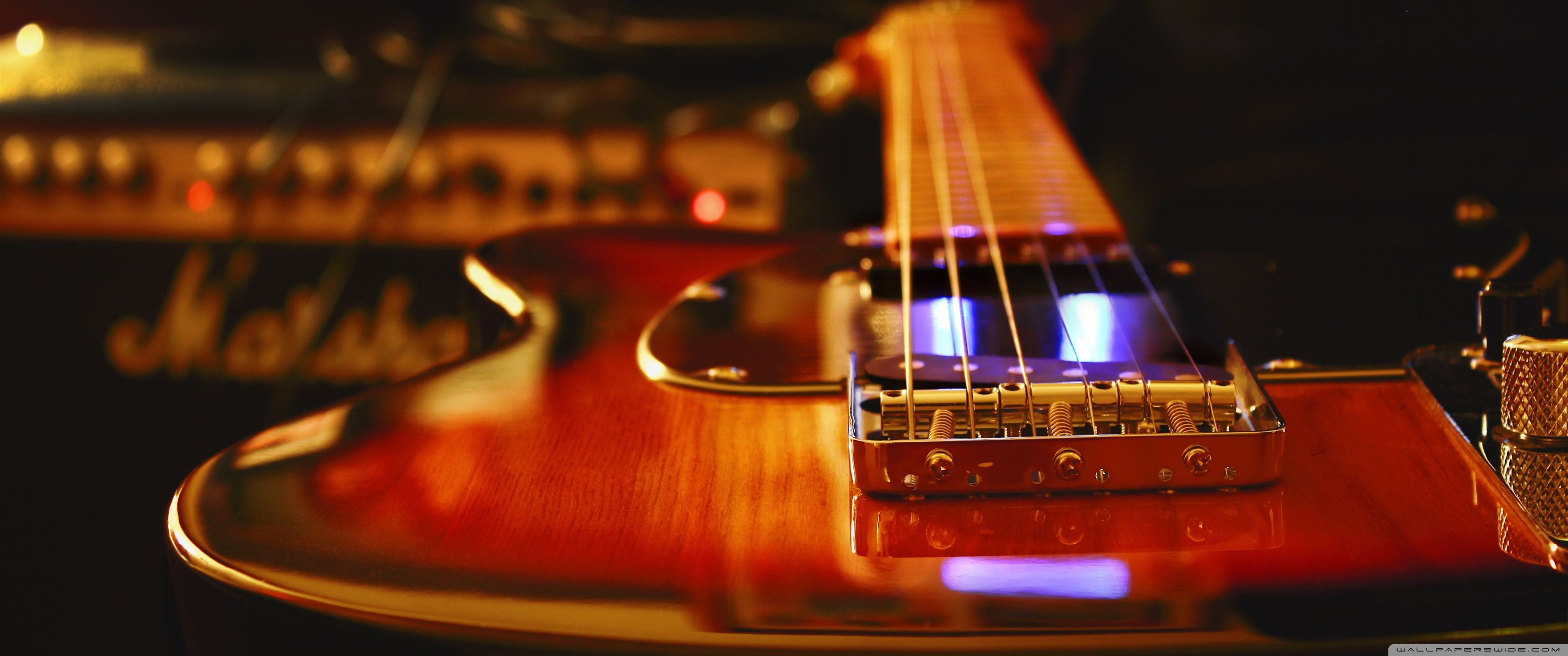3440x1440 Electric Guitar Recording Studio 4K UHD Wallpaper for UltraHD Desktop and TV : Widescreen and UltraWide Display : Smartphone and Tablet Devices