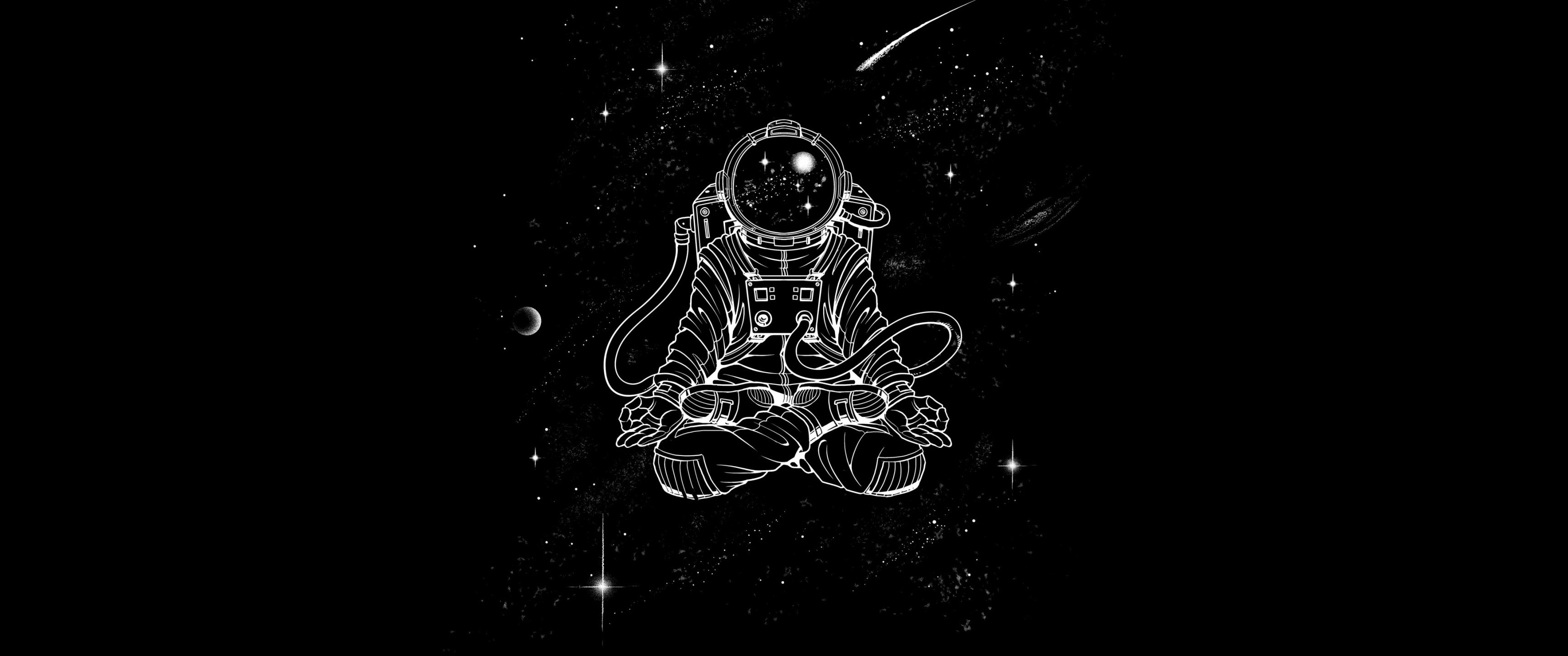 3440x1440 Black Wallpaper