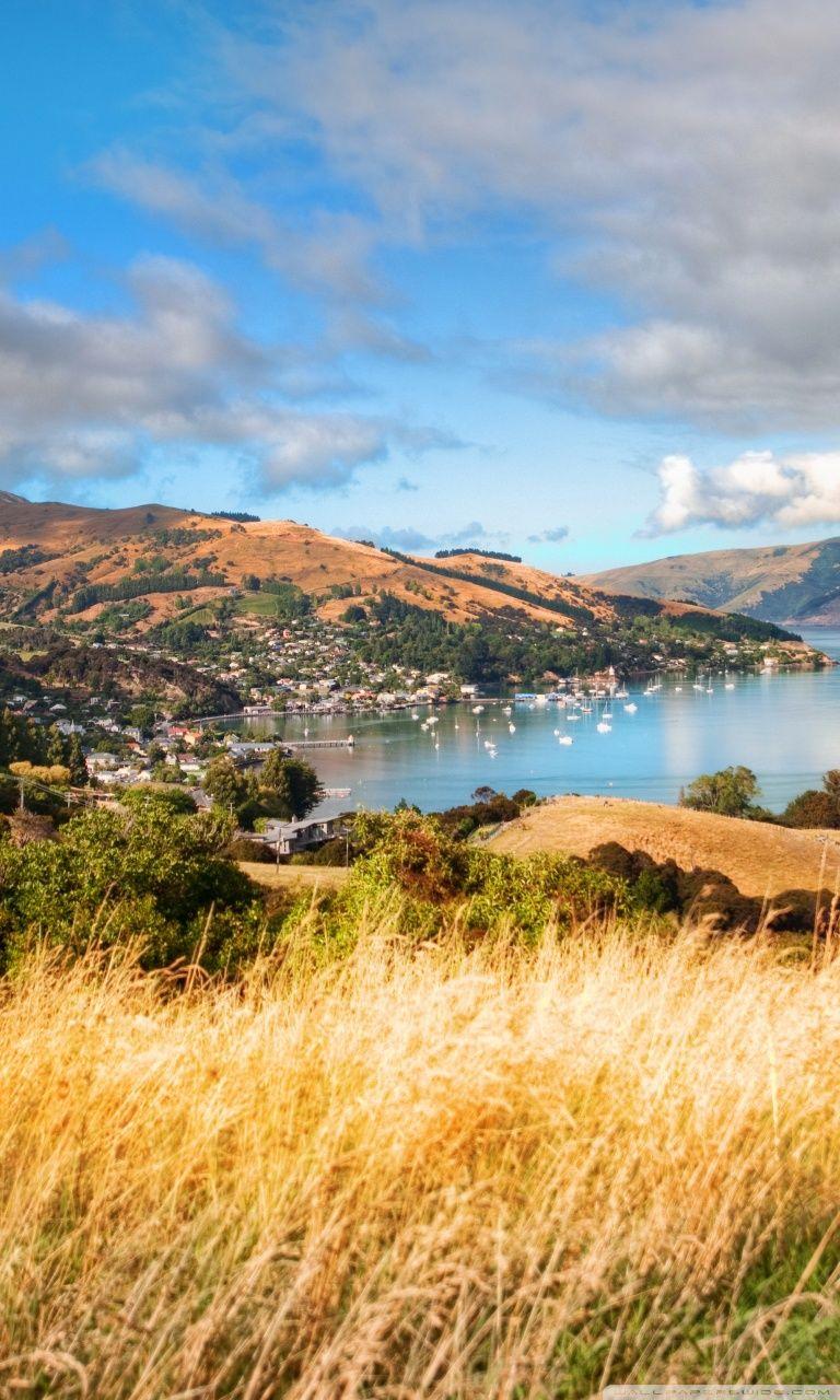 768x1280 Akaroa, New Zealand Ultra HD Desktop Background Wallpaper for 4K