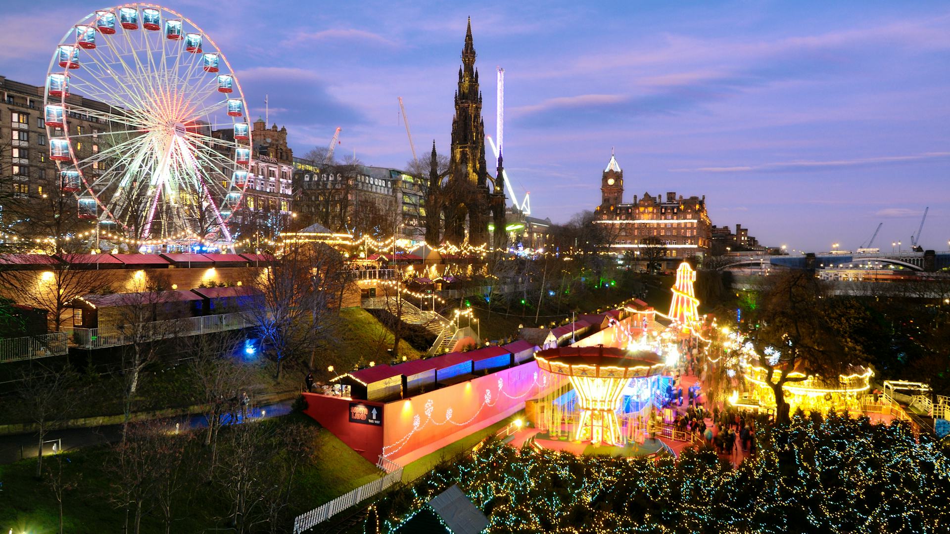 1920x1080 Edinburgh Christmas Market