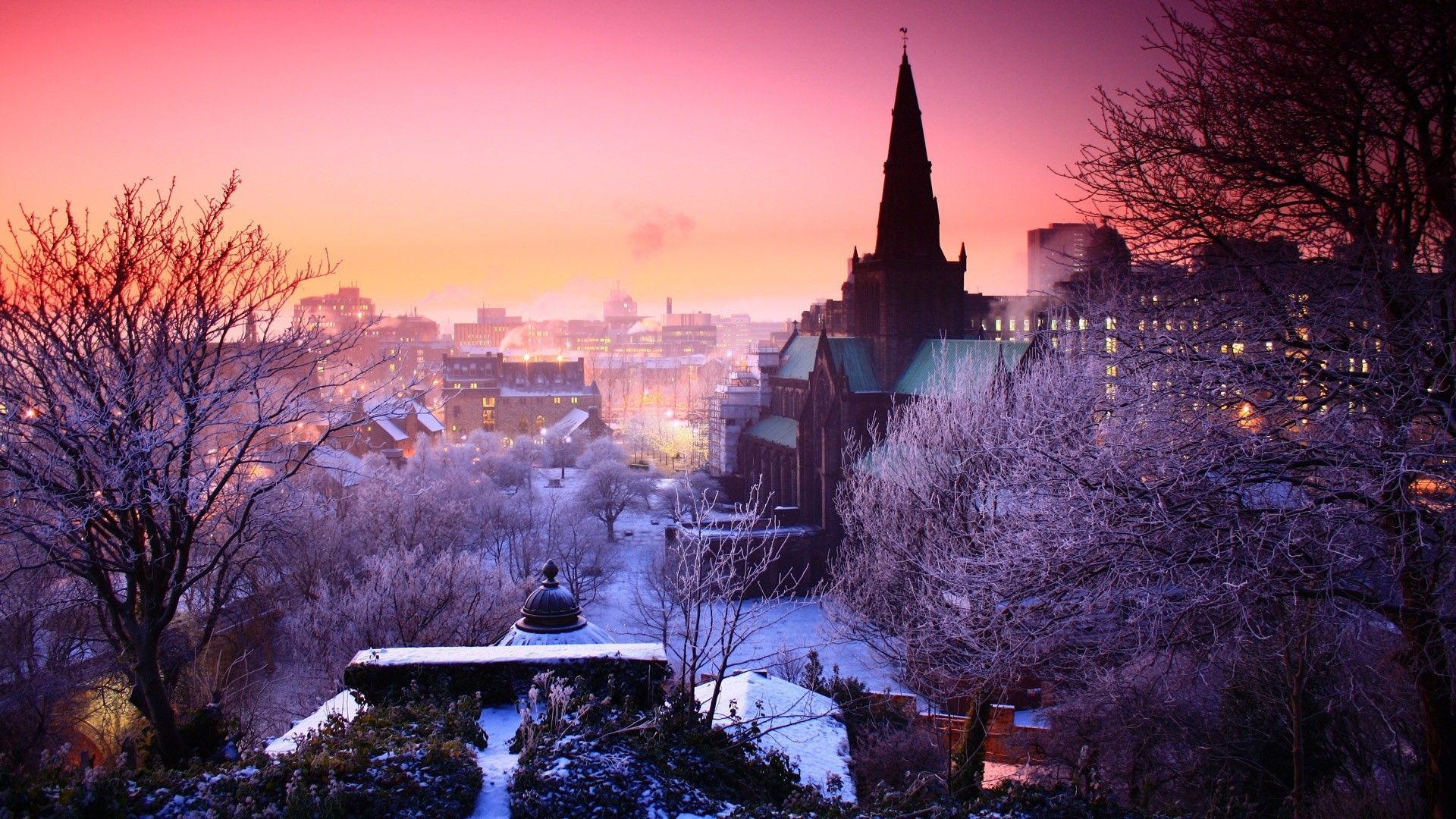 1920x1080 Scotland Winter Wallpaper