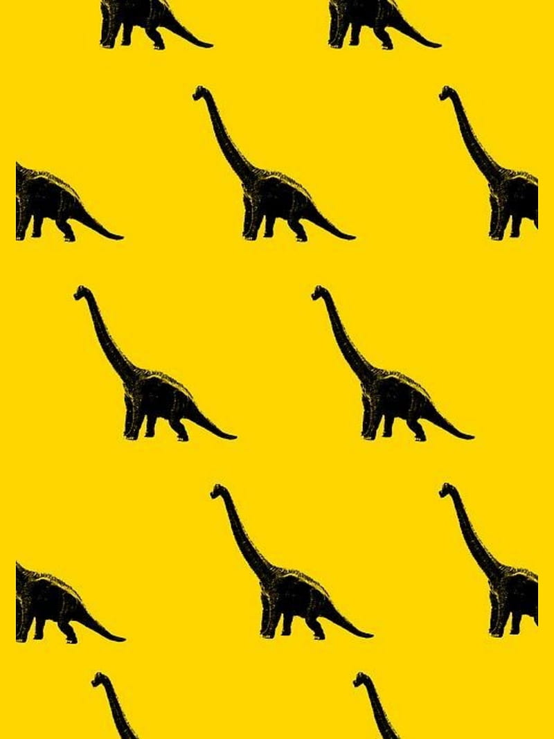 800x1067 Dinos, aesthetic, dinosaur, yellow, HD phone wallpaper