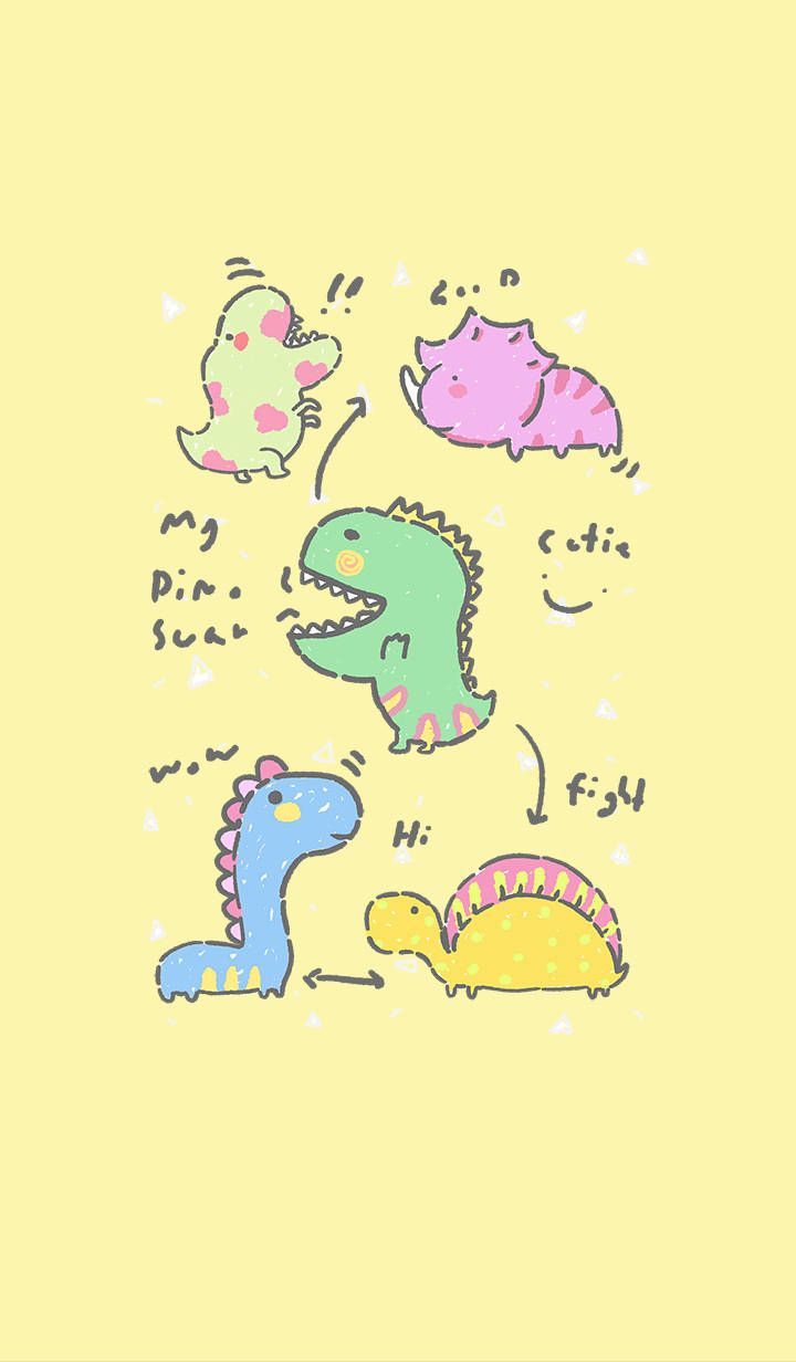 720x1232 Yellow Dino Wallpaper