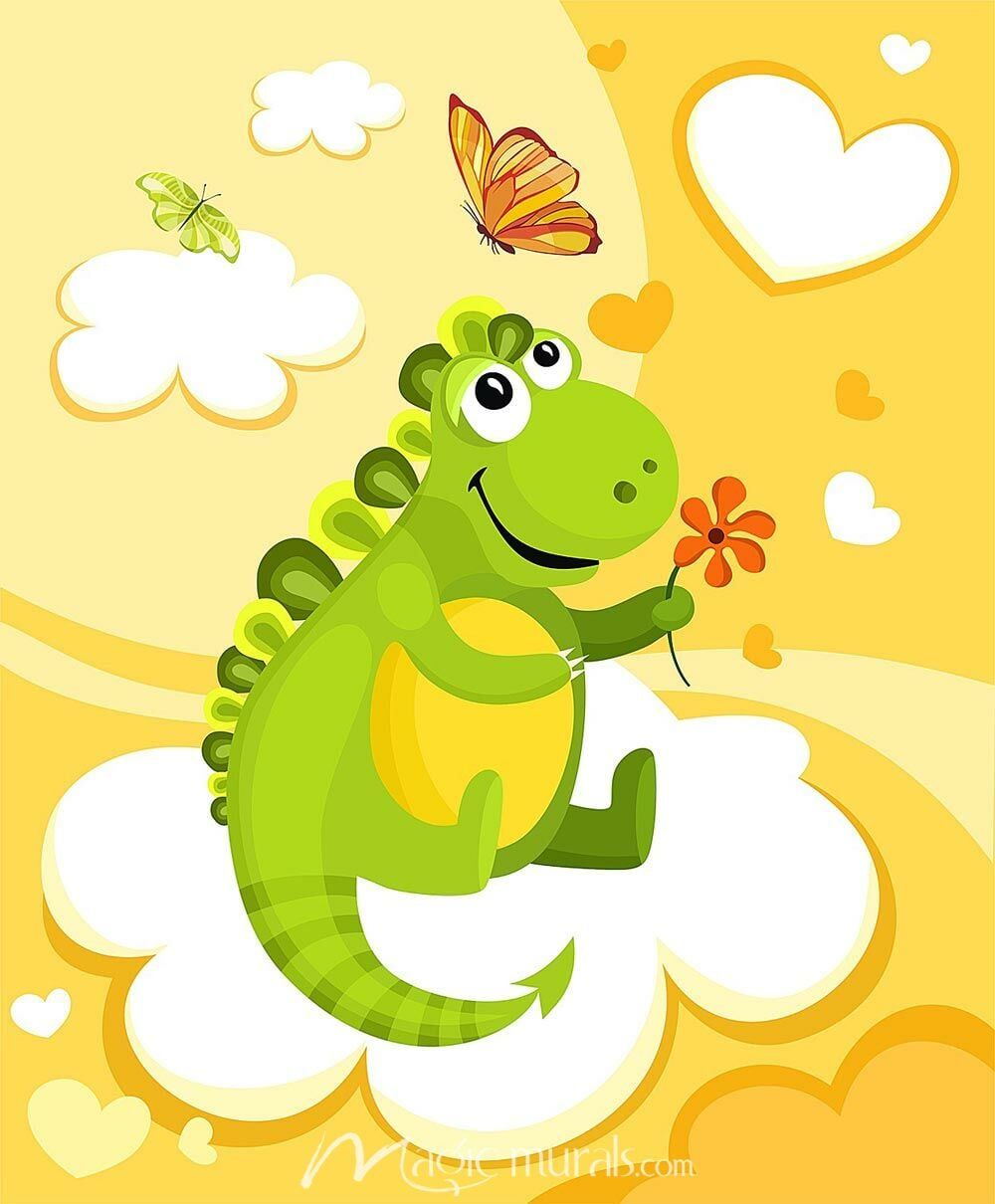 1000x1210 Smiling Dinosaur
