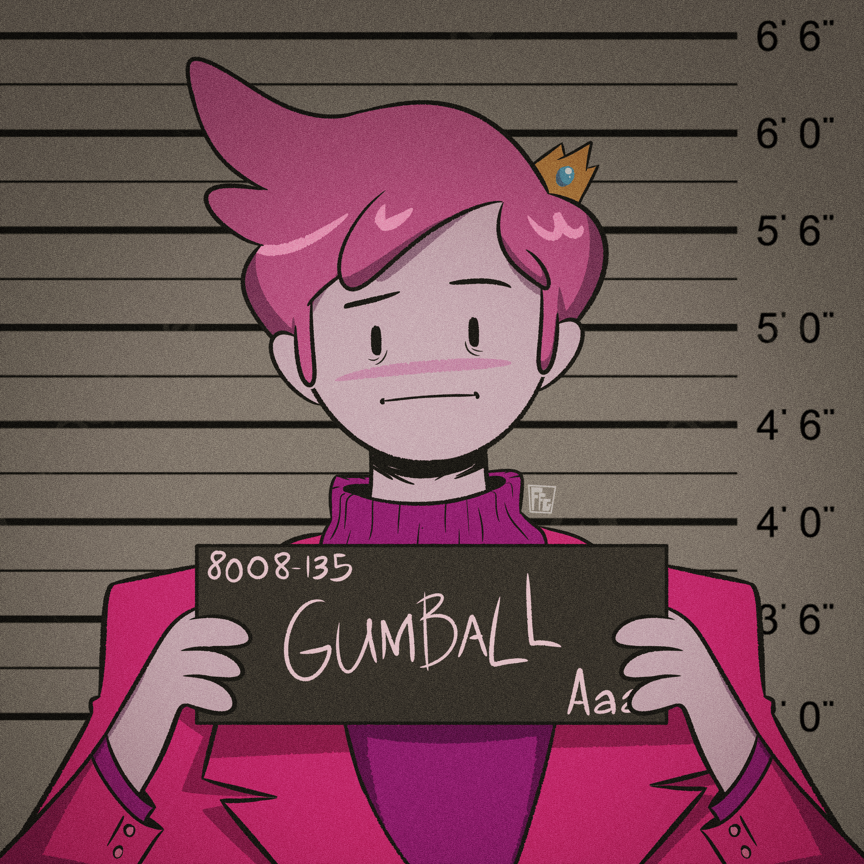 3000x3000 Marshall Lee and Prince Gumball with the Barbie meme (Art By me)
