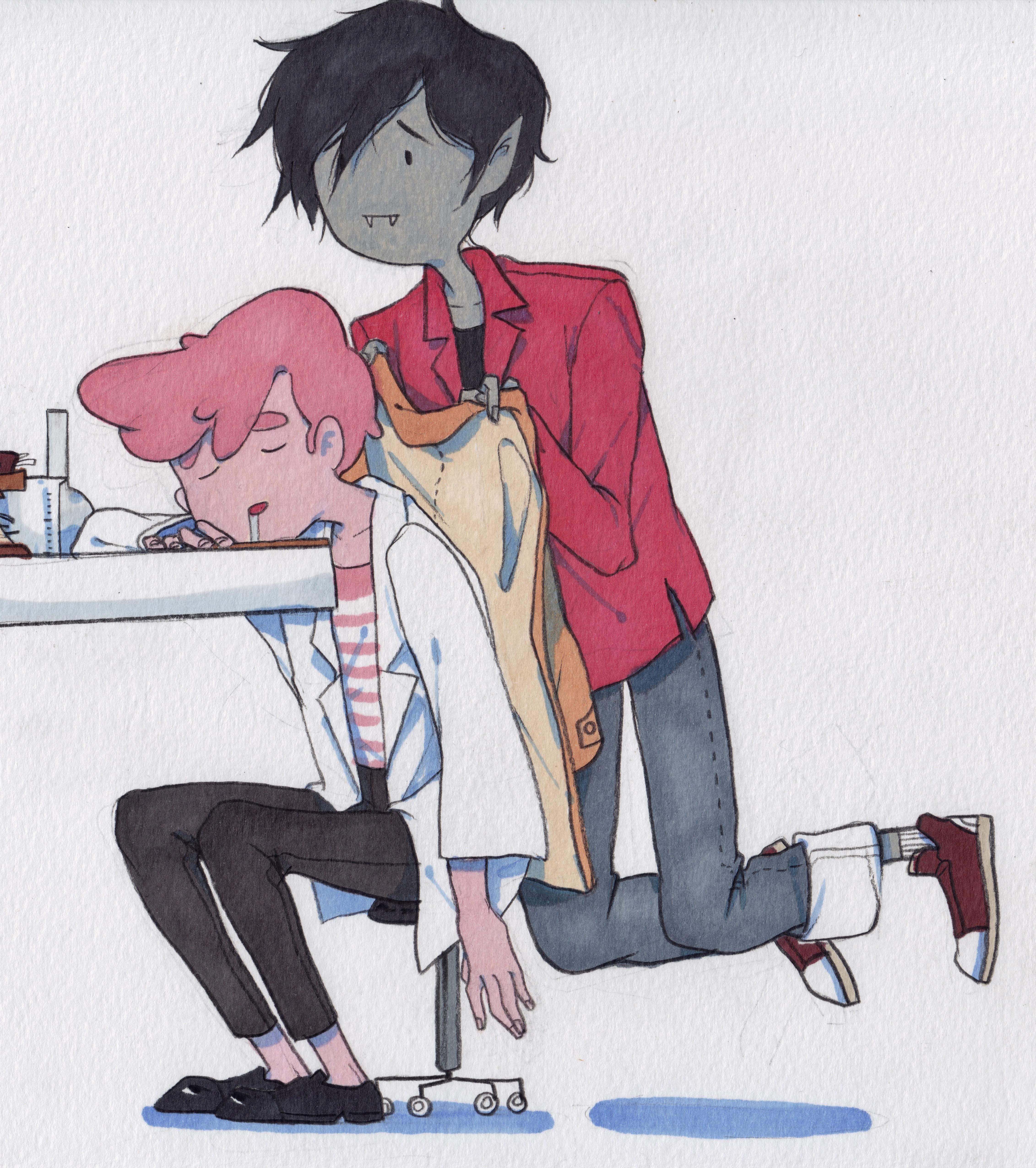 4526x5103 Prince Gumball & Marshall Lee【Artist: PLAIN】