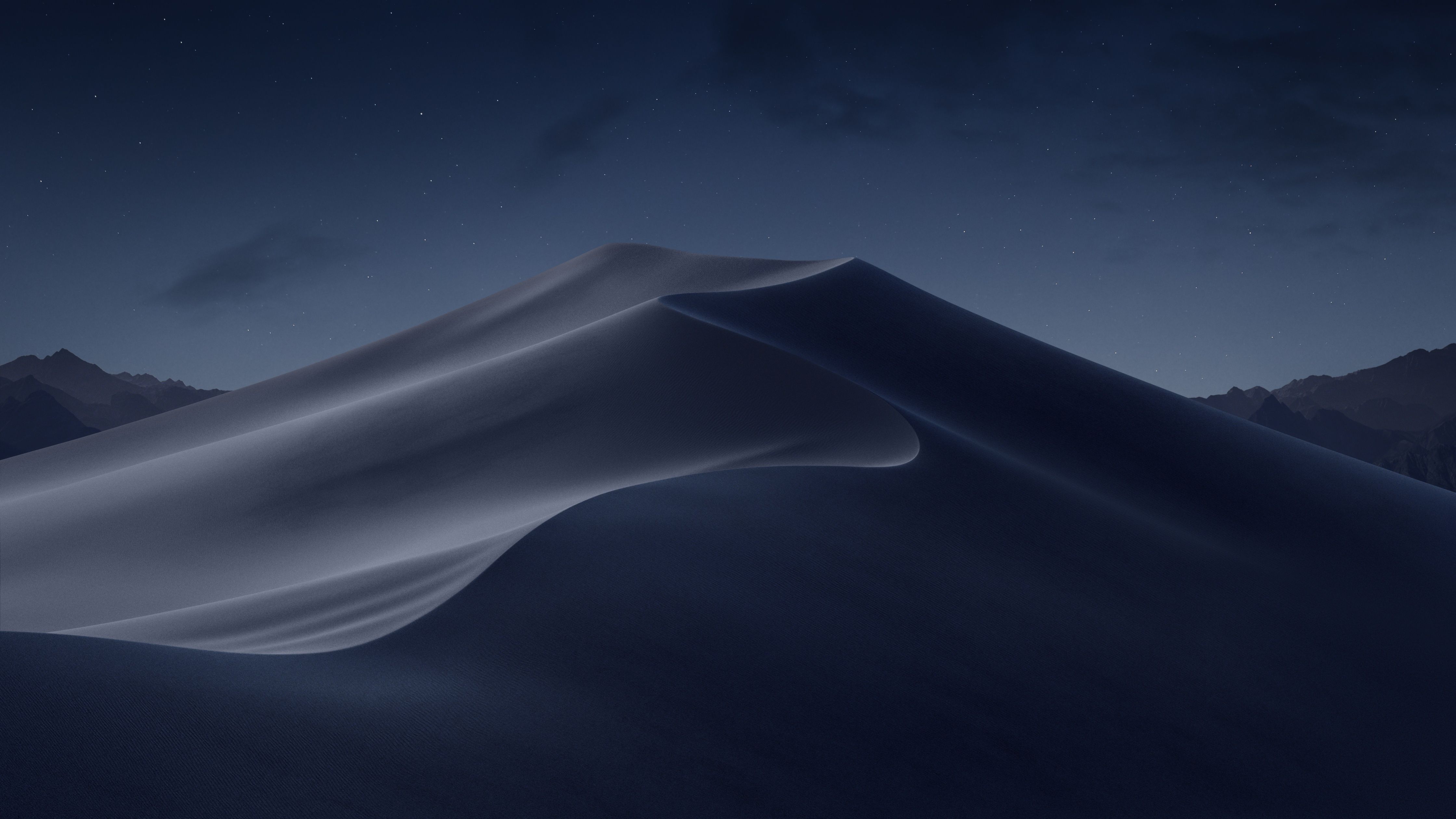 4480x2520 macOS Mojave Wallpaper 4K, Dark Mode, Night, Sand Dunes