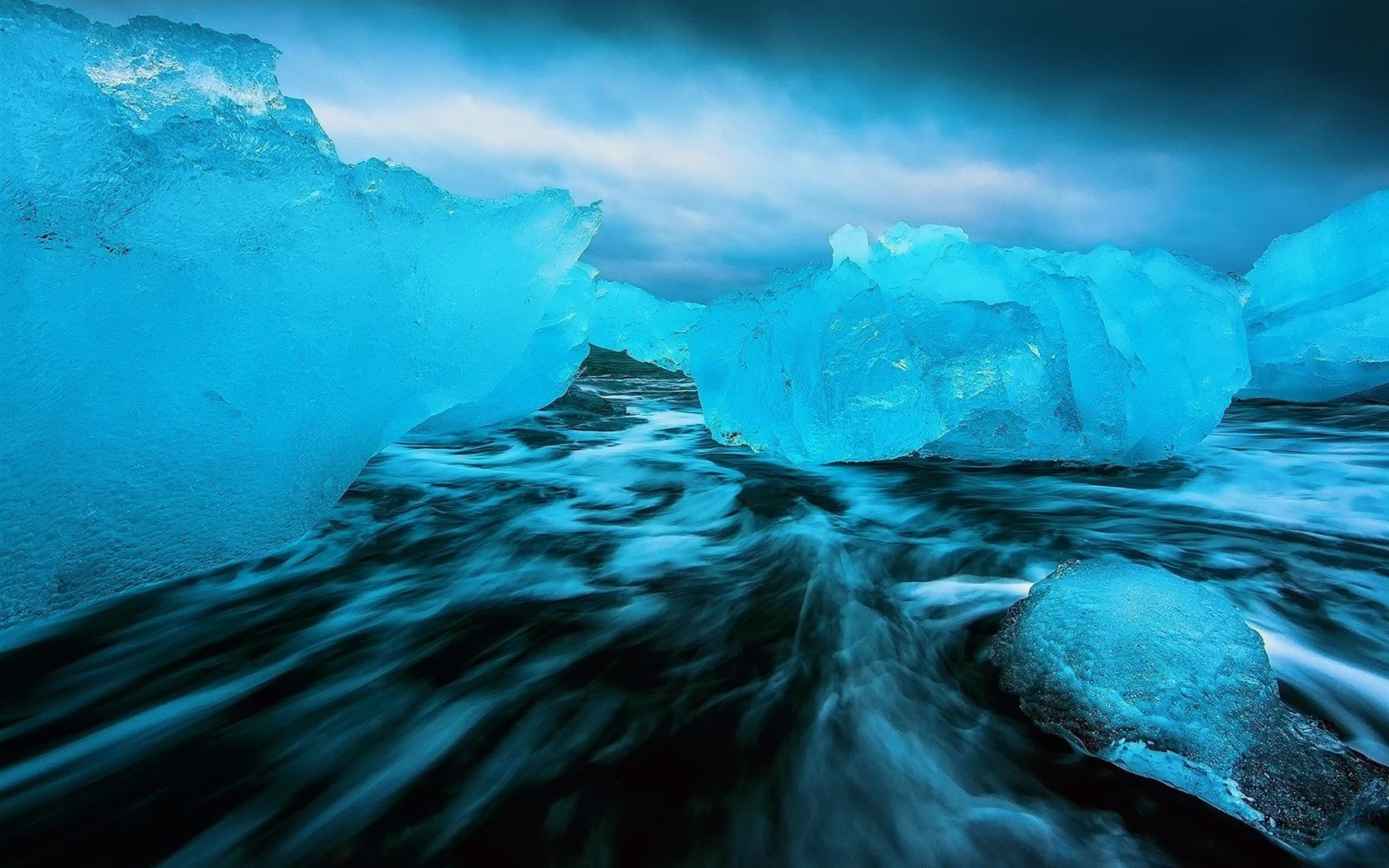 1680x1050 Wallpaper Cold, ice, sea, blue style 1920x1200 Picture, Image