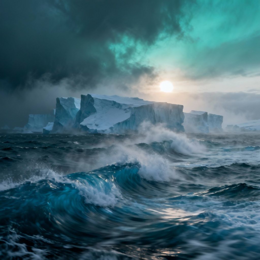 1024x1024 Free AI Cold Ocean Generator Online. Create Icy Ocean Scenes