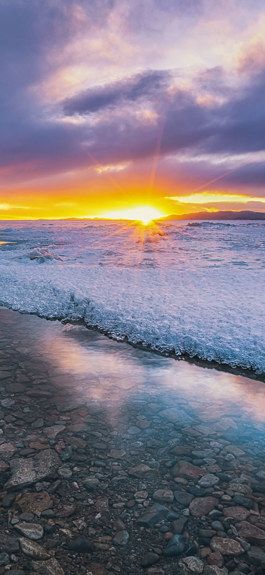 1125x2436 Ice Rocks Cold Ocean 4k iPhone XS, iPhone iPhone X , HD 4k Wallpaper, Image, Background, Photos and Picture