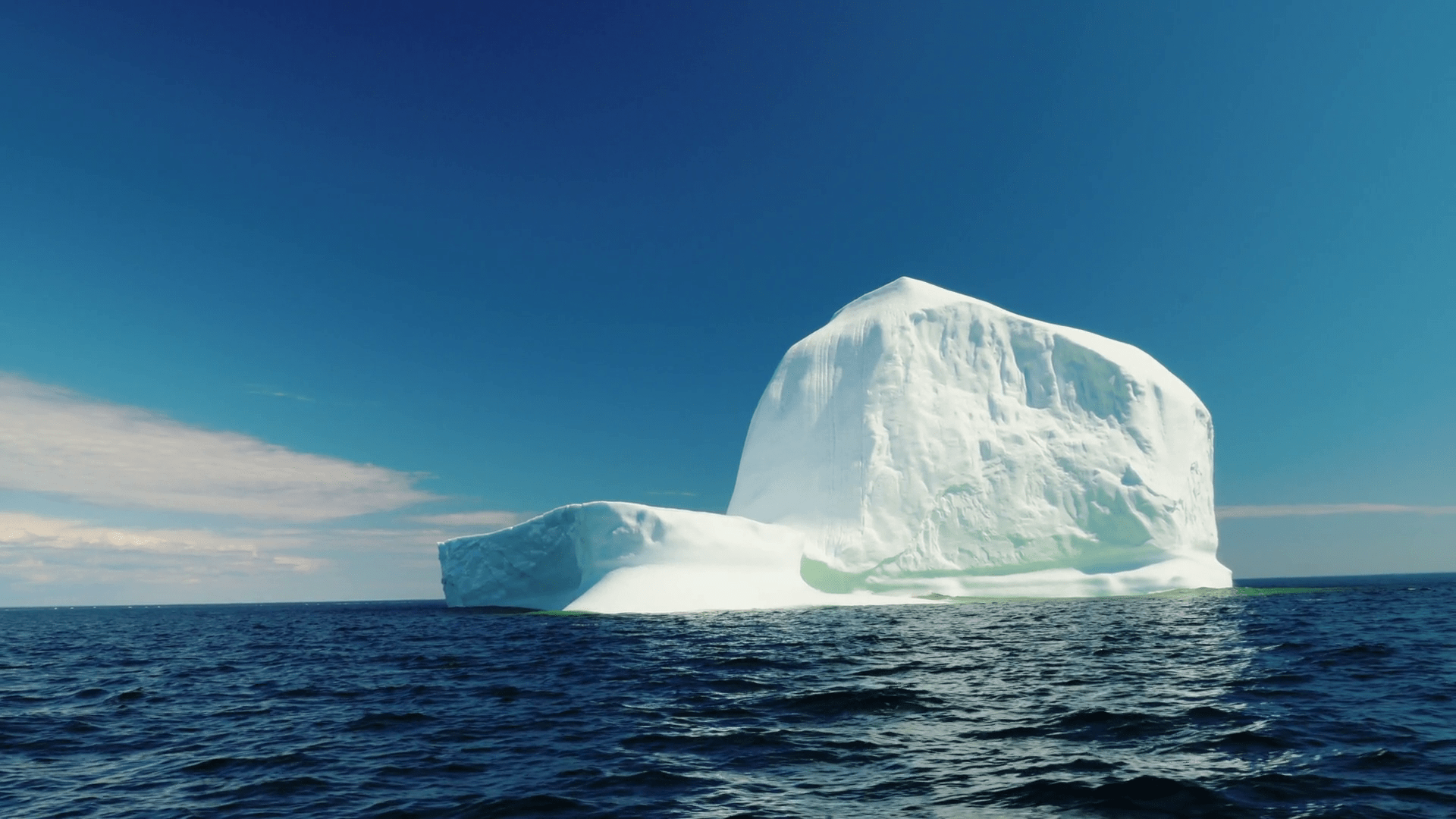 1920x1080 Gigantic Iceberg Floating In Cold Ocean Water