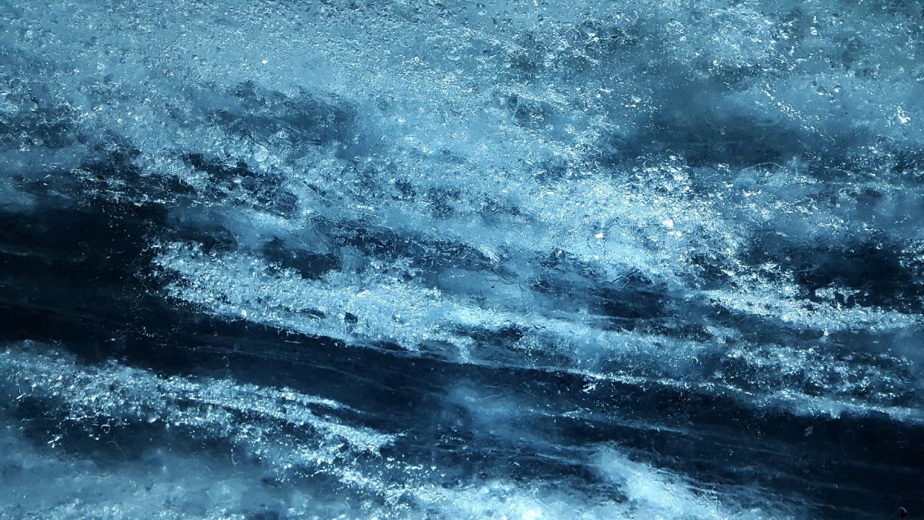 1333x750 Wallpaper Blue and White Water Waves, Background Free Image