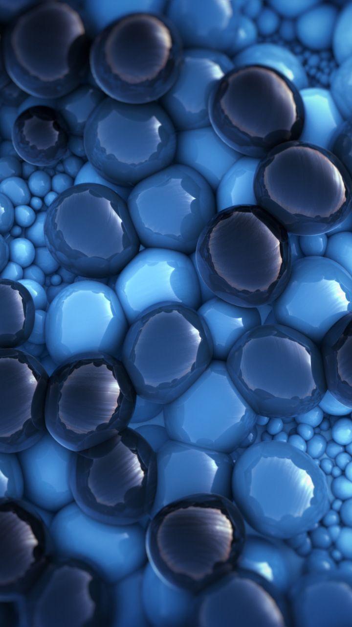720x1280 Glowing, rocks, abstract, 720x1280 wallpaper. Blue art, Blue wallpaper, Blue aesthetic
