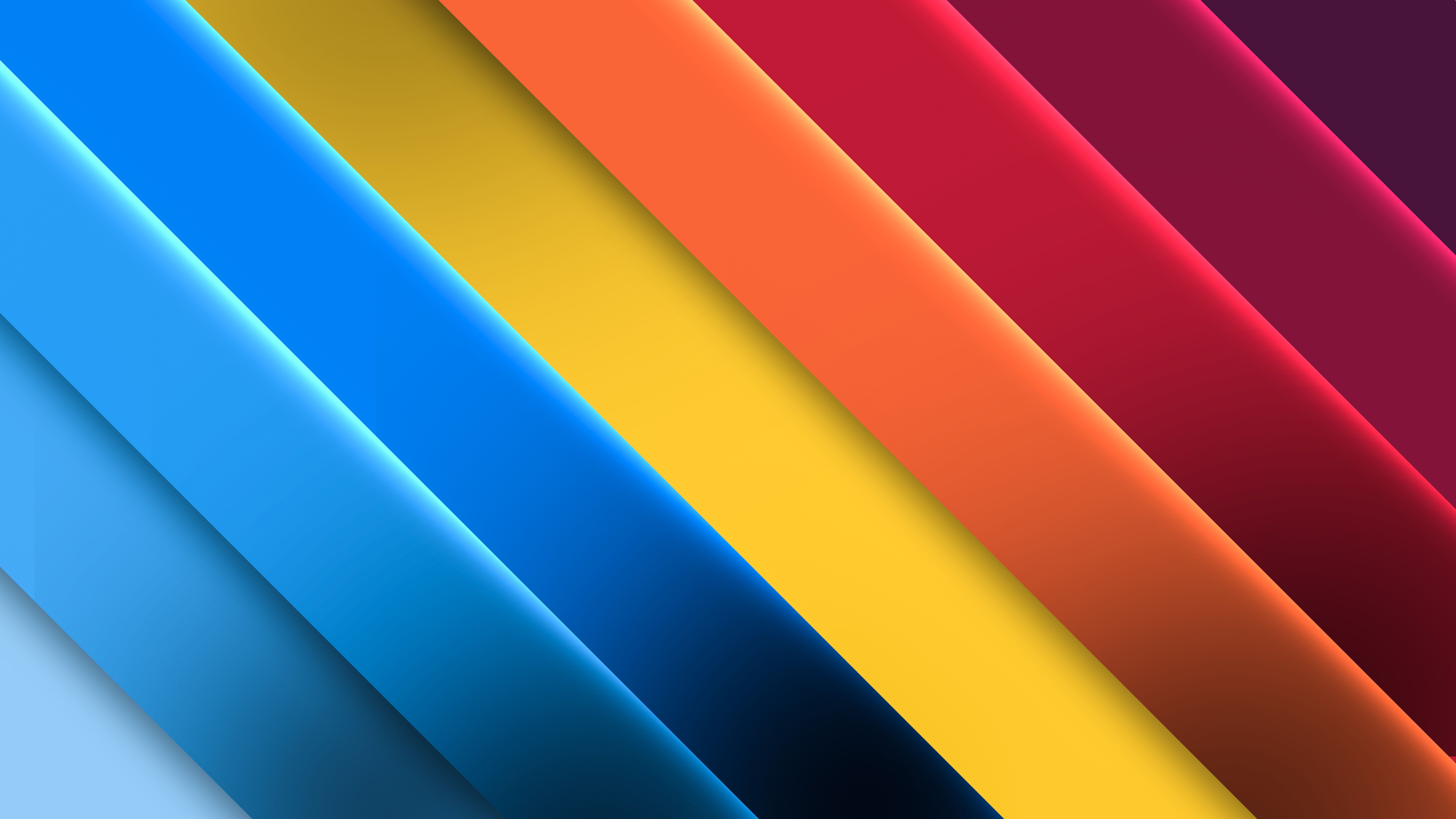 7680x4320 Bright Colorful Line Stripes 4K 8K HD Abstract Wallpaper