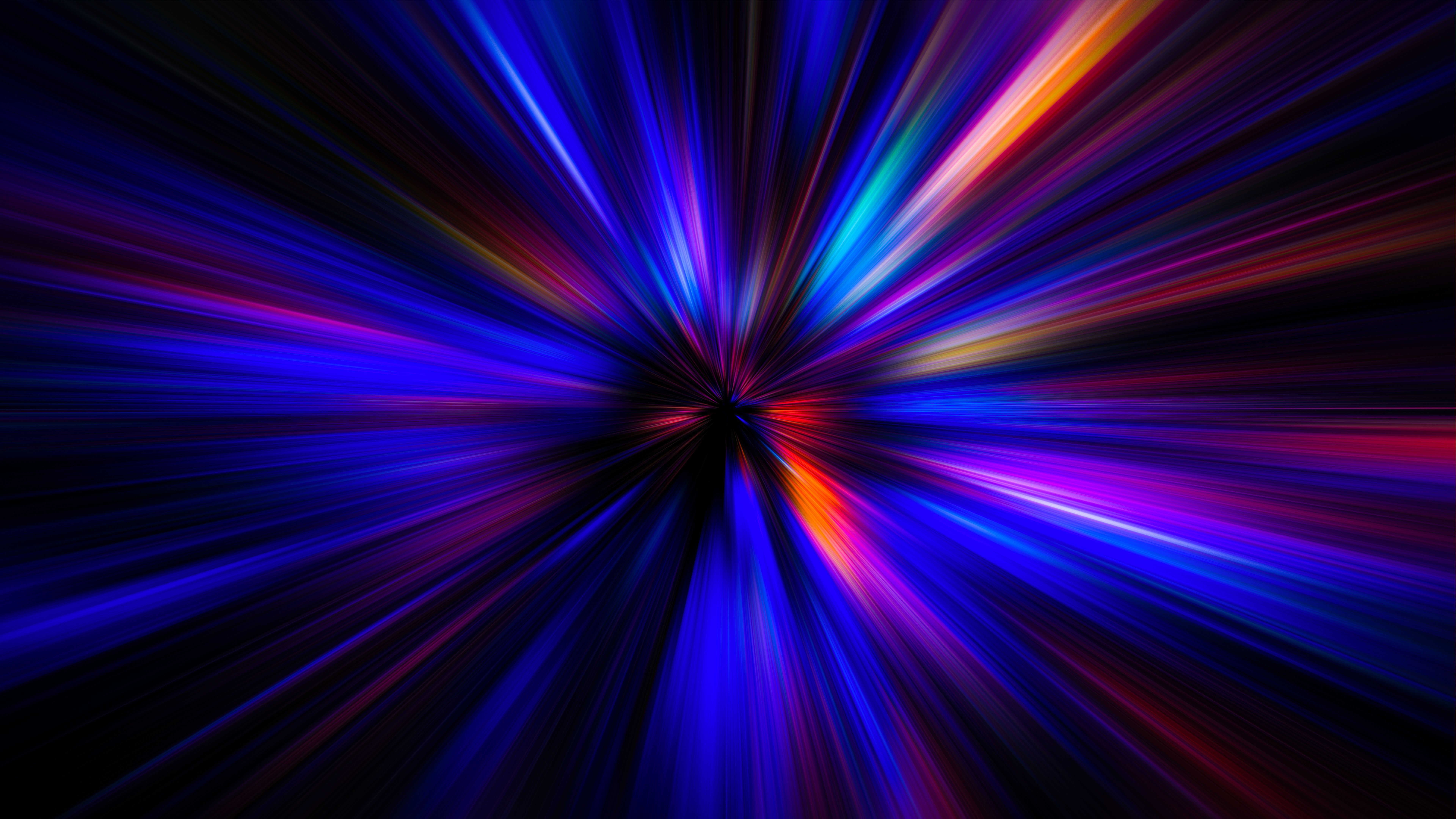7680x4320 Dark Colorful Shines Lines 4K 8K HD Abstract Wallpaper