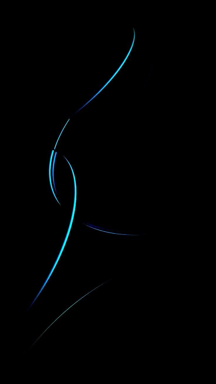736x1308 Black Aesthetic Wallpaper with Blue Lines. Dijital duvar kağıdı, iPhone duvar kağıdı, Telefon duvar kağıdı