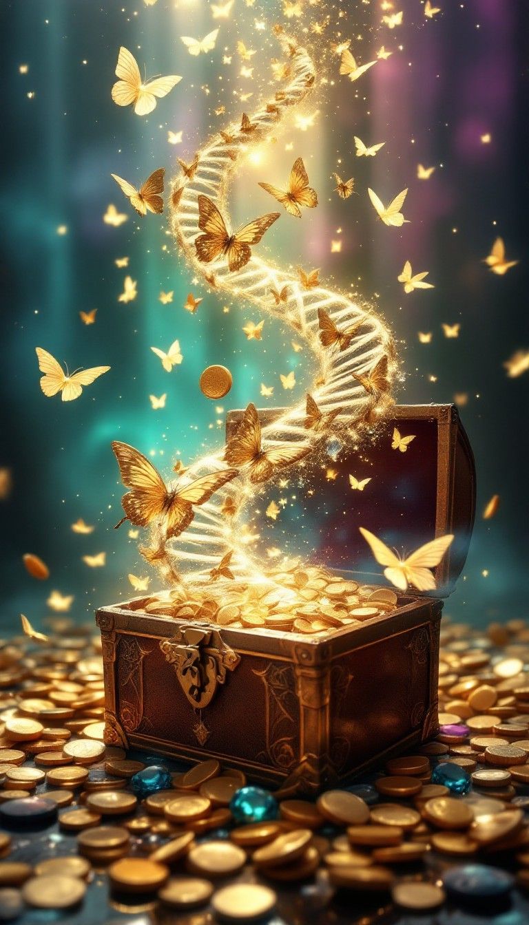 768x1344 Free Magic Treasure Awakens Image, Butterflies, Magical