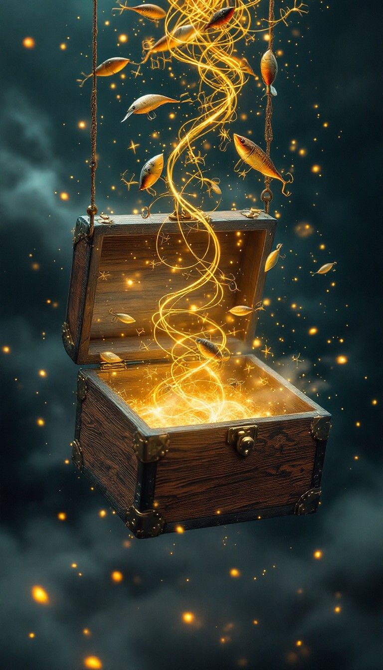 768x1344 Free Magical Treasure Box Image, Treasure, Box