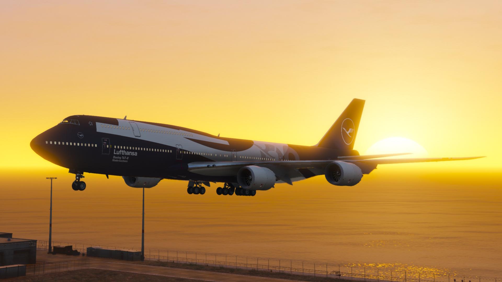 1920x1080 Lufthansa Boeing 747 8i (D ABYN) Years Anniversary Livery