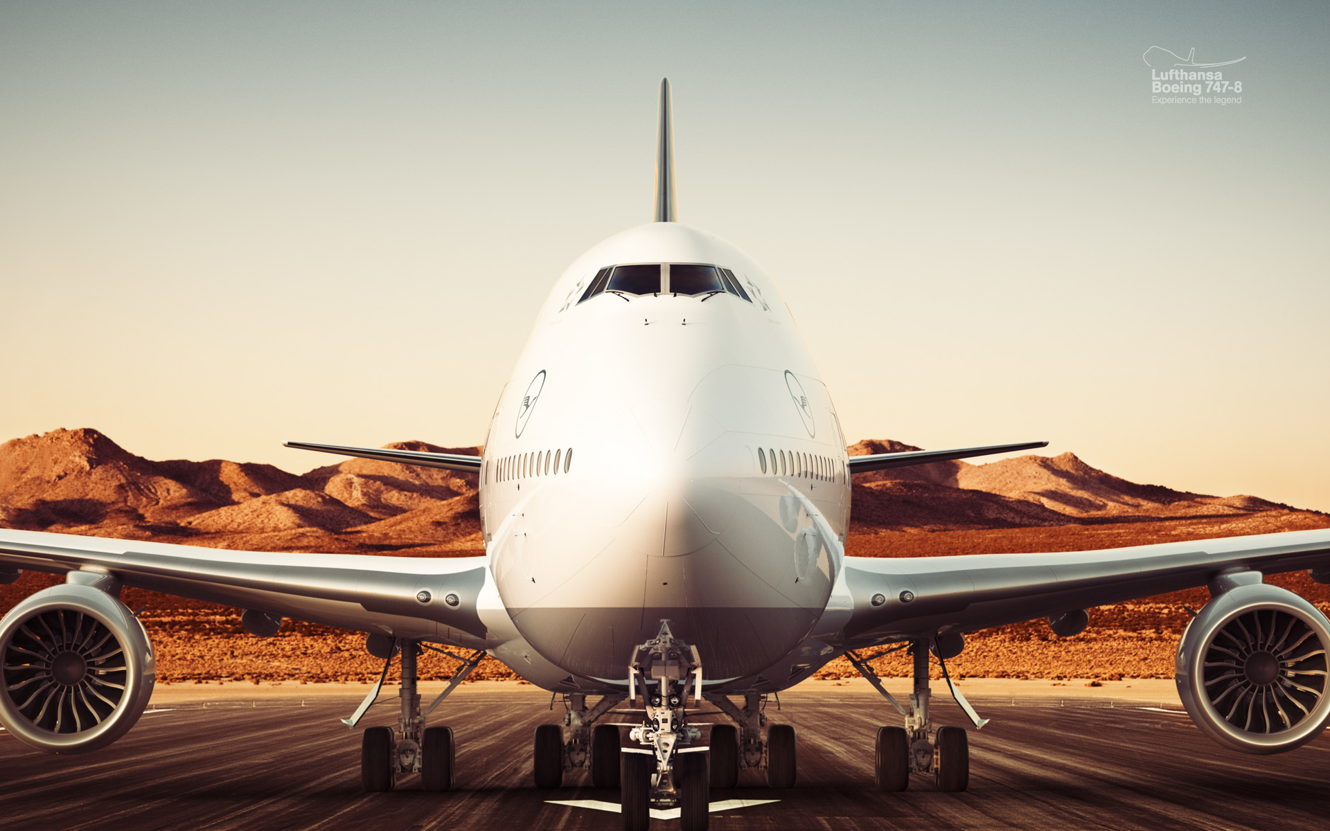 1920x1200 Wallpaper Lufthansa, Boeing 747- Hanseatic airlines for mobile and desktop, section авиация, resolution 1920x1200