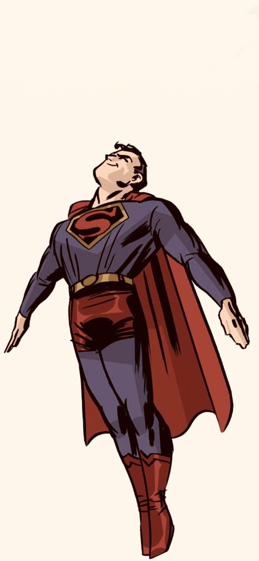848x1835 Superman by Darwyn Cooke (iPhone wallpaper)