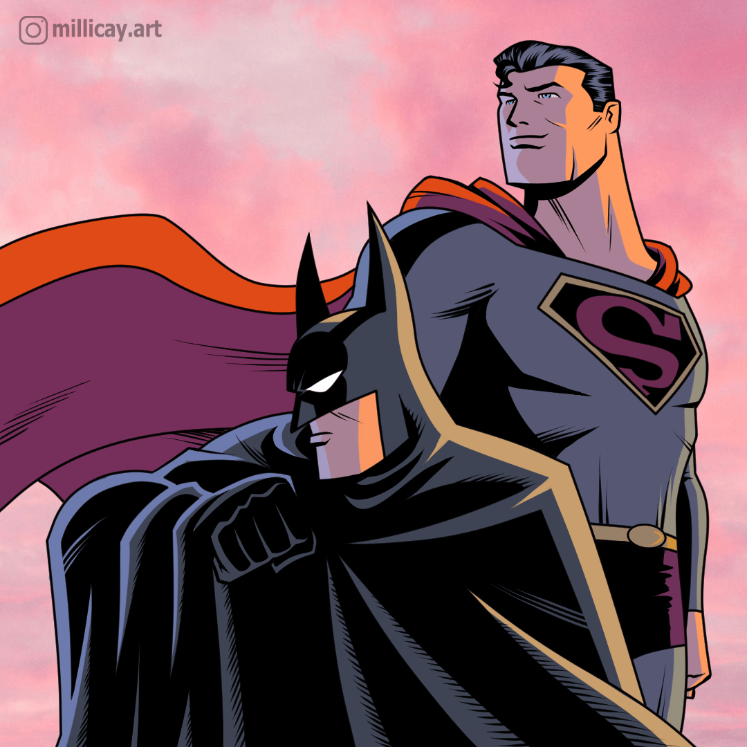 1080x1080 I did a drawing of Darwyn Cooke's World's Finest [Fan Art]