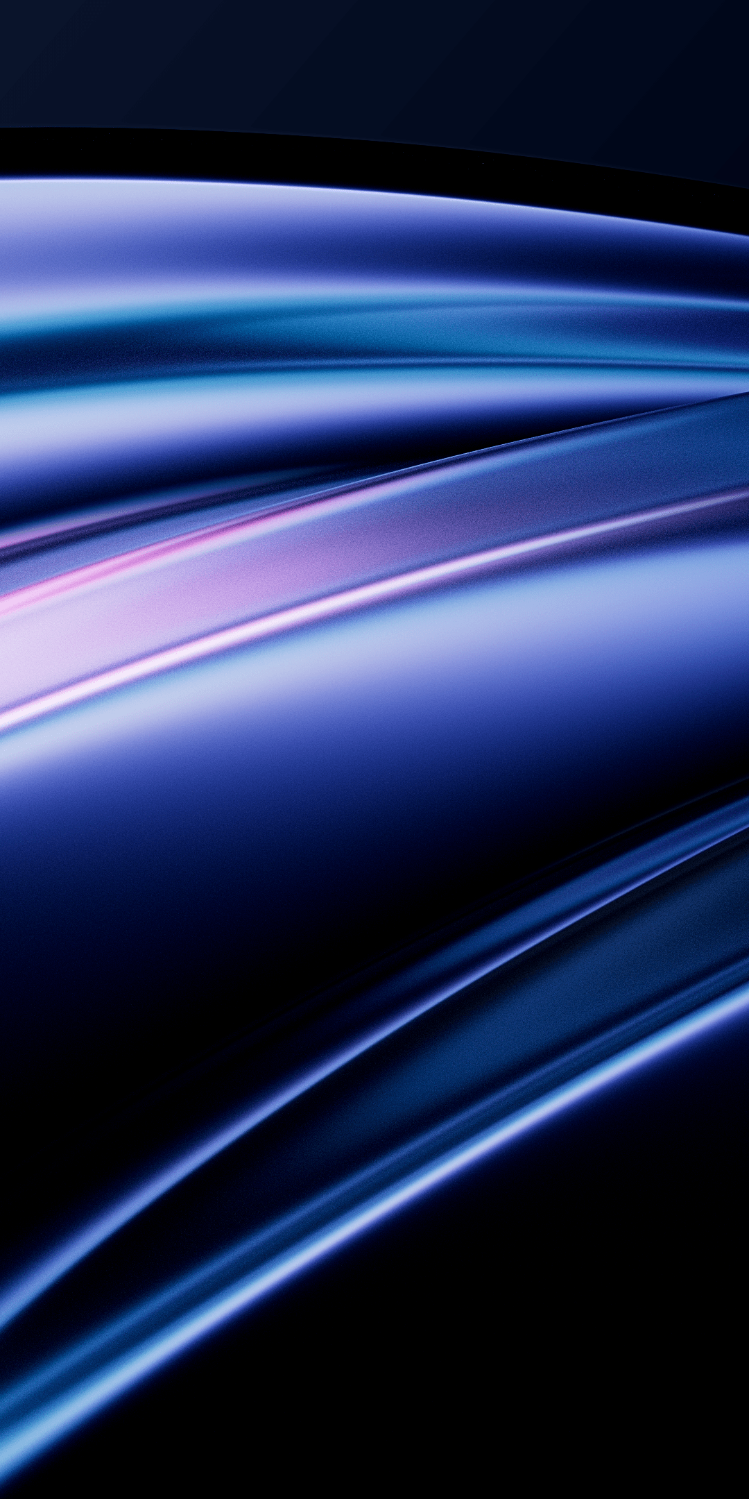 1080x2160 Blue abstract Wallpaper 4K, Curves, Fluid, Glow