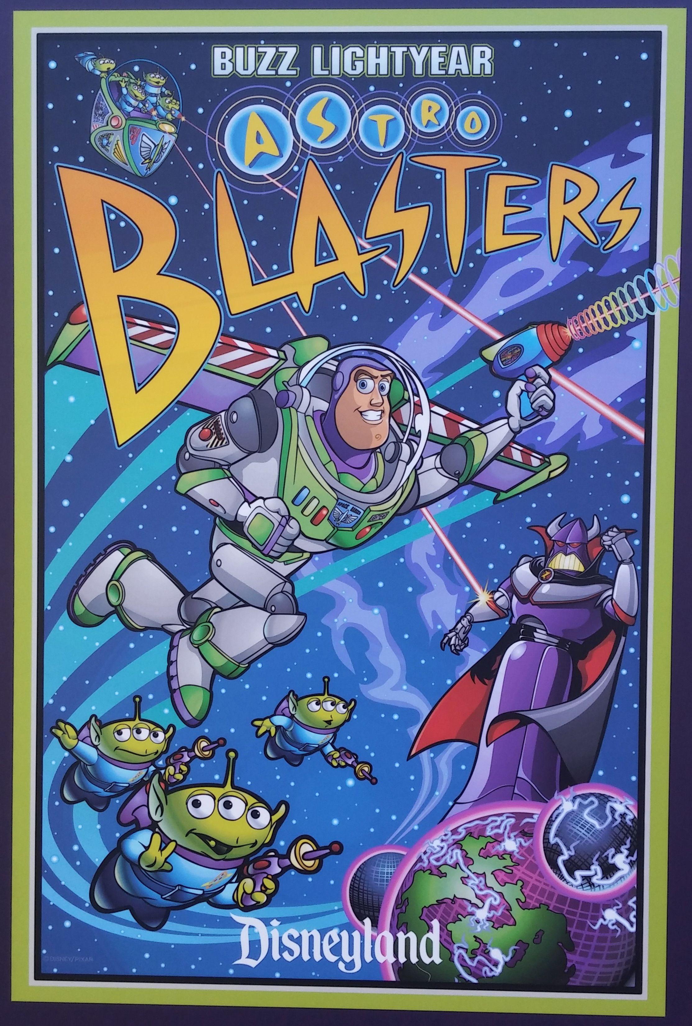 2227x3298 Buzz Lightyear's Astro Blasters. Vintage disney posters, Disney