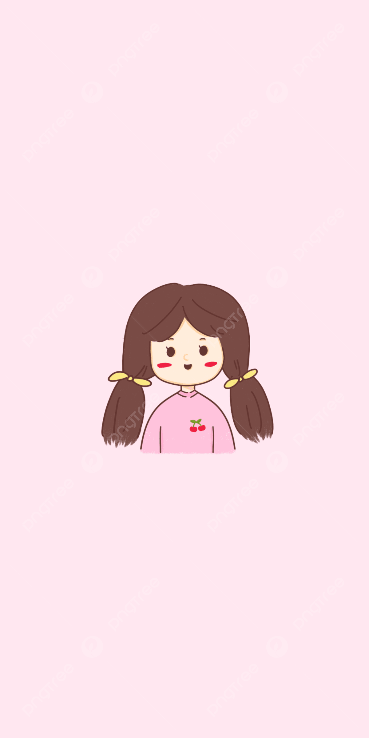 1200x2400 Cute Girl Pink Wallpaper Phone Background Wallpaper Image For Free Download